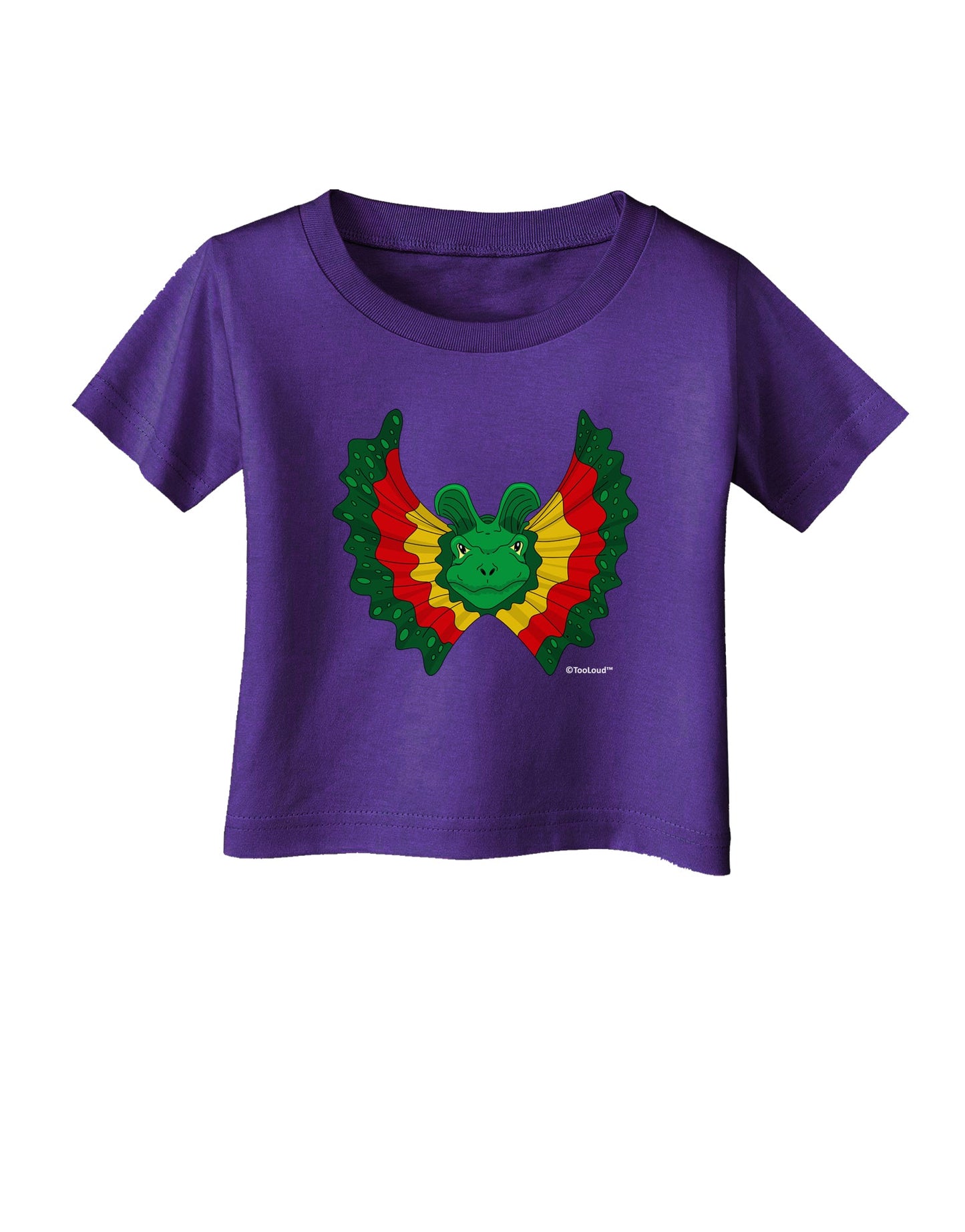 Dilophosaurus Design - Color Infant T-Shirt Dark by TooLoud-Infant T-Shirt-TooLoud-Purple-06-Months-Davson Sales
