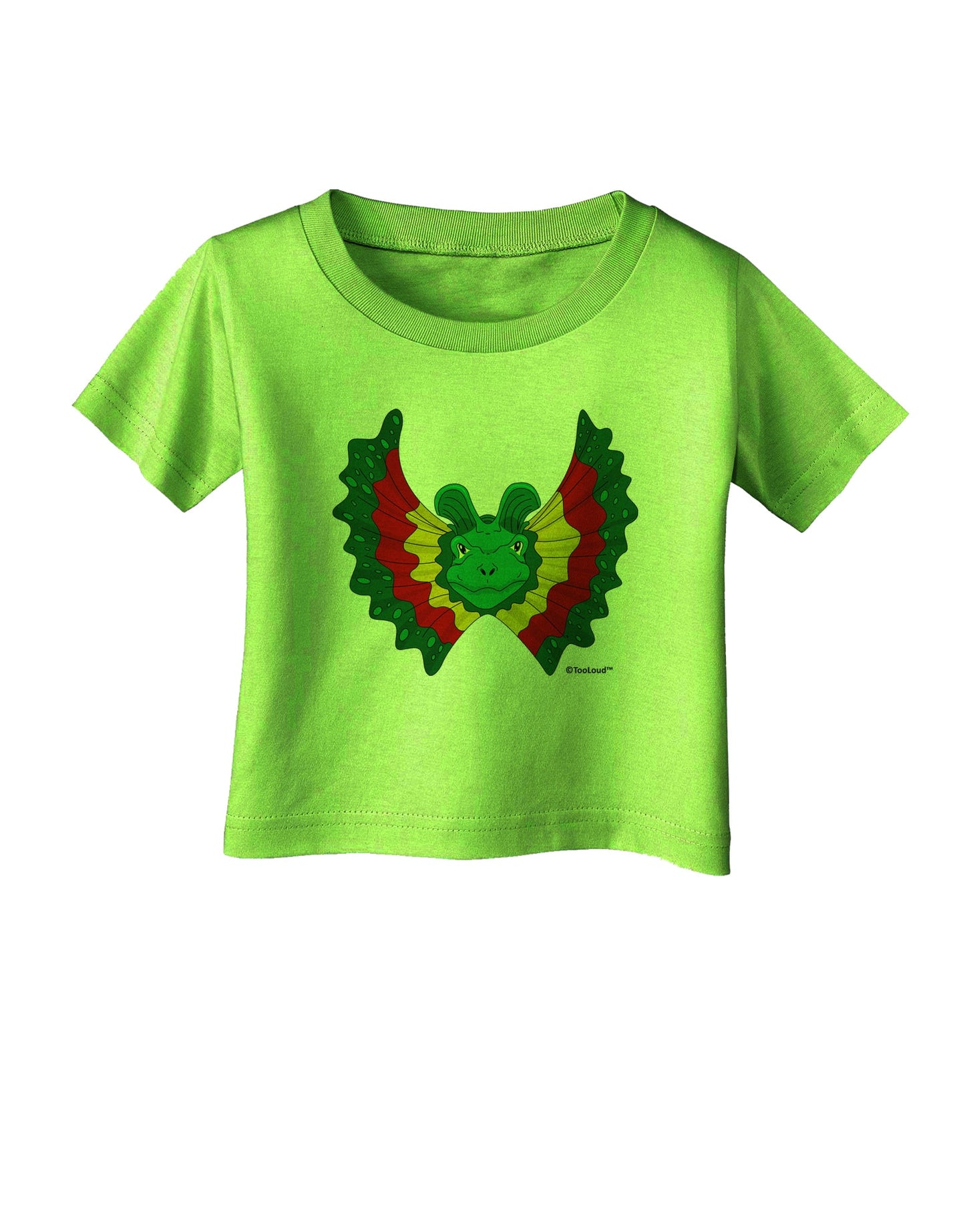 Dilophosaurus Design - Color Infant T-Shirt by TooLoud-Infant T-Shirt-TooLoud-Lime-Green-06-Months-Davson Sales