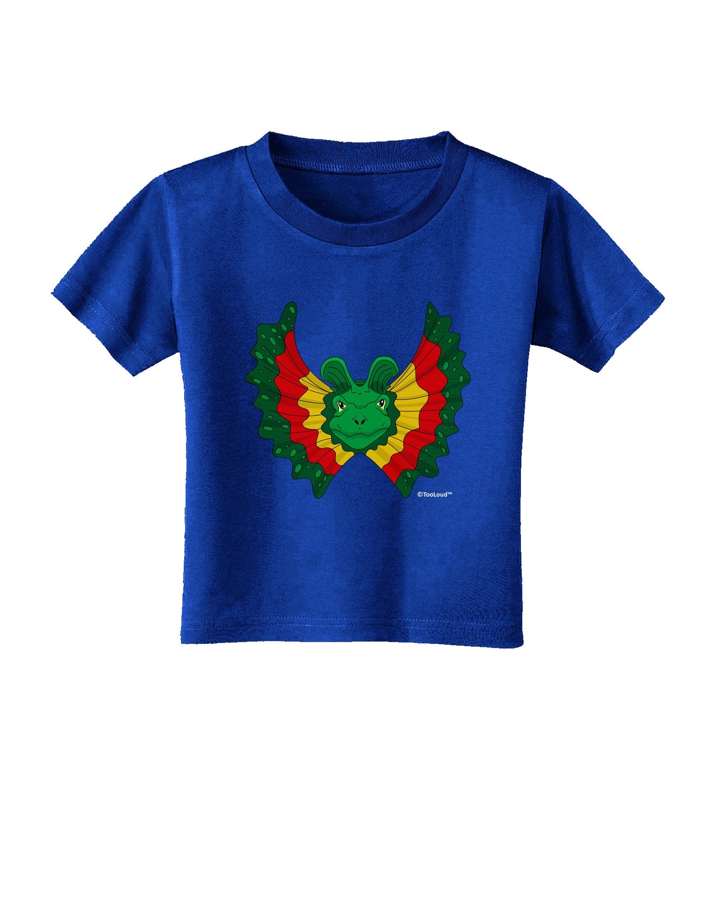 Dilophosaurus Design - Color Toddler T-Shirt Dark by TooLoud-Toddler T-Shirt-TooLoud-Red-2T-Davson Sales