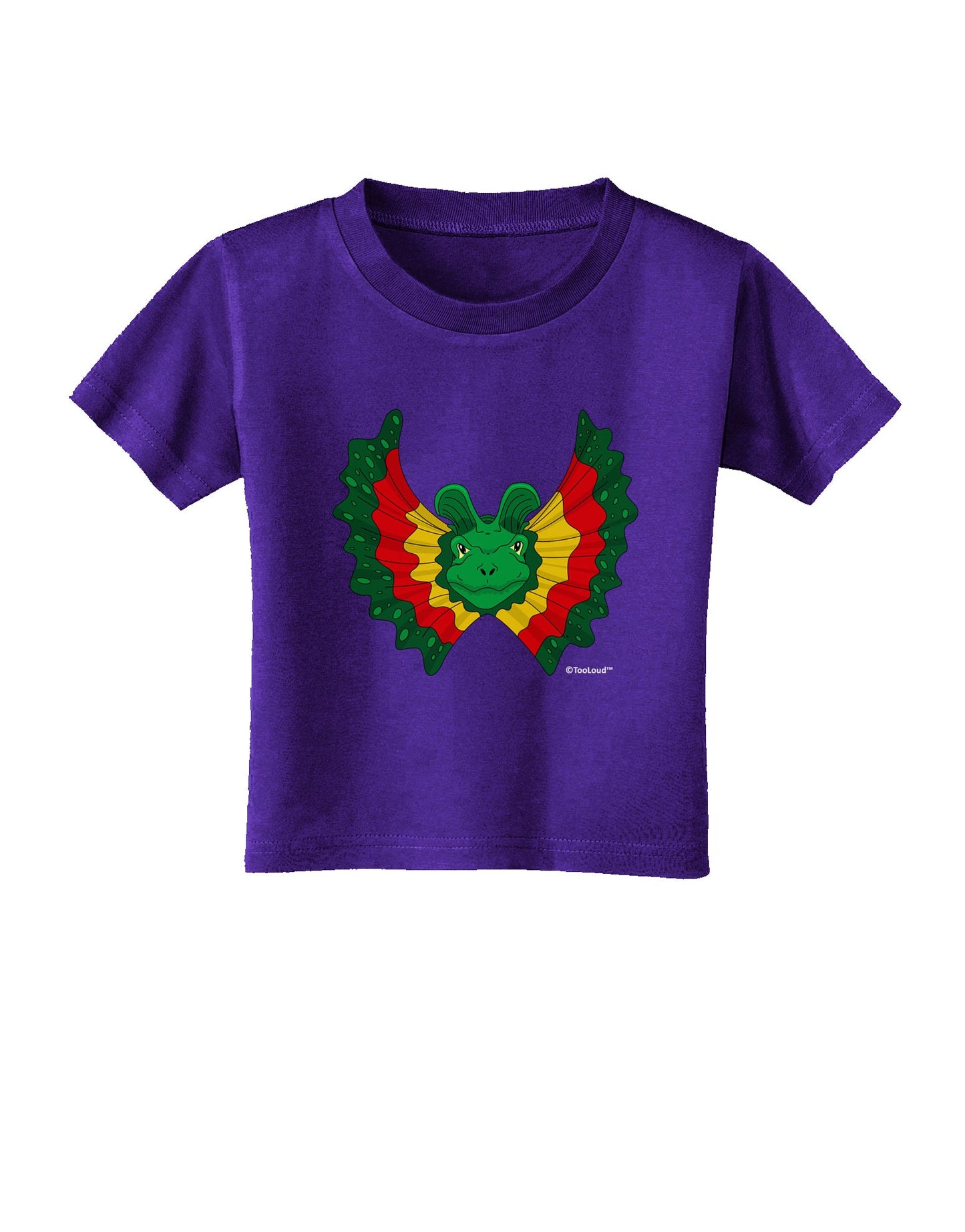 Dilophosaurus Design - Color Toddler T-Shirt Dark by TooLoud-Toddler T-Shirt-TooLoud-Purple-2T-Davson Sales