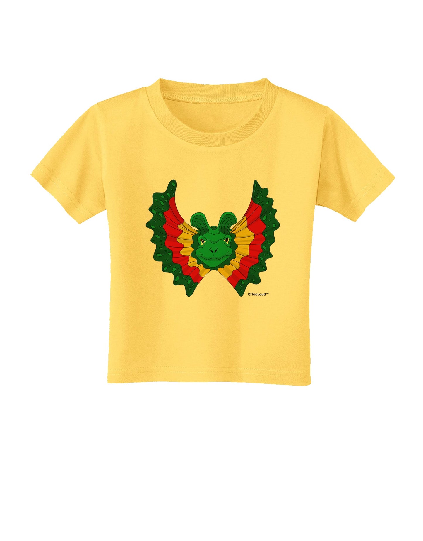 Dilophosaurus Design - Color Toddler T-Shirt by TooLoud-Toddler T-Shirt-TooLoud-Yellow-2T-Davson Sales