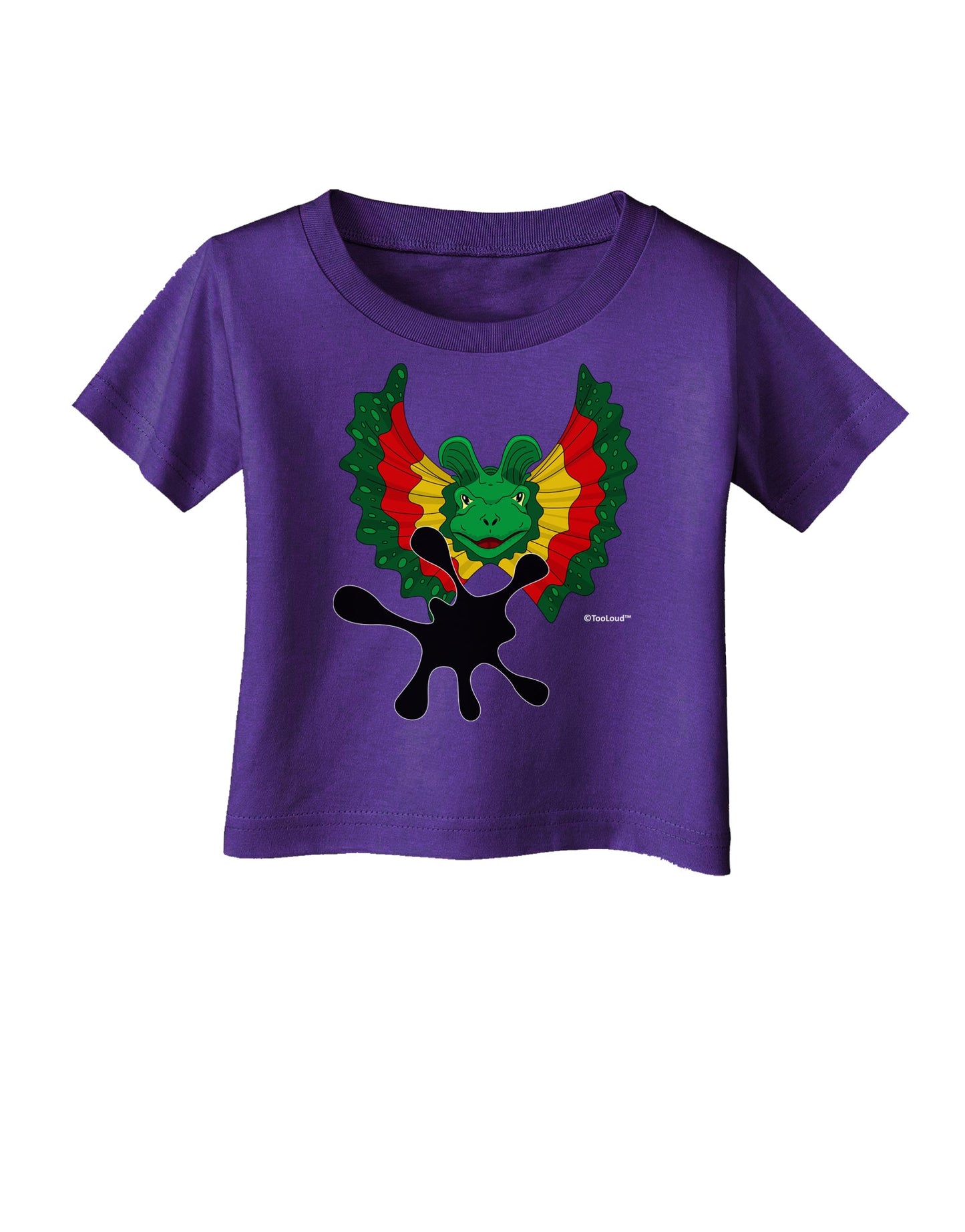 Dilophosaurus Design - Spit Infant T-Shirt Dark by TooLoud-Infant T-Shirt-TooLoud-Purple-06-Months-Davson Sales