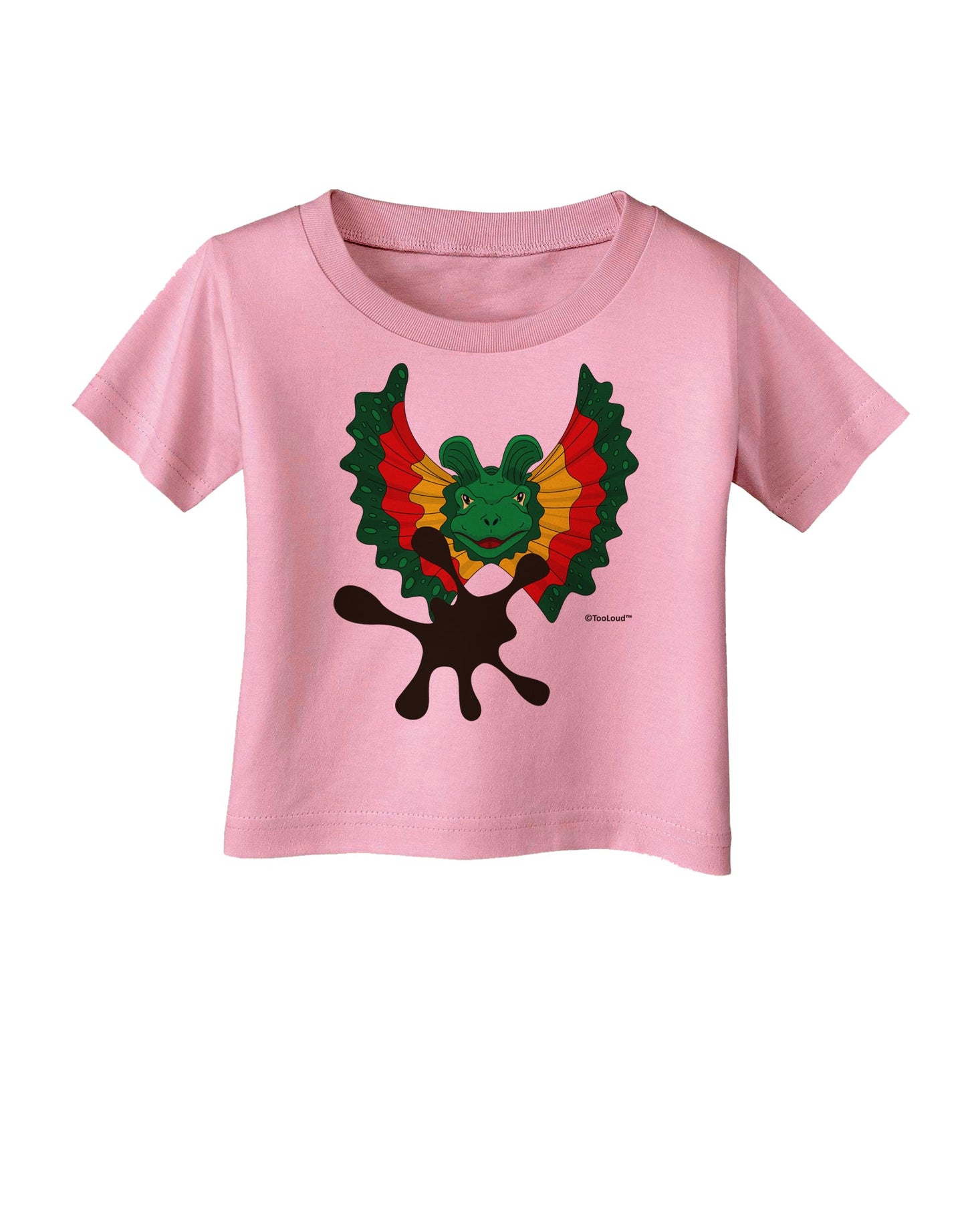 Dilophosaurus Design - Spit Infant T-Shirt by TooLoud-Infant T-Shirt-TooLoud-Candy-Pink-06-Months-Davson Sales