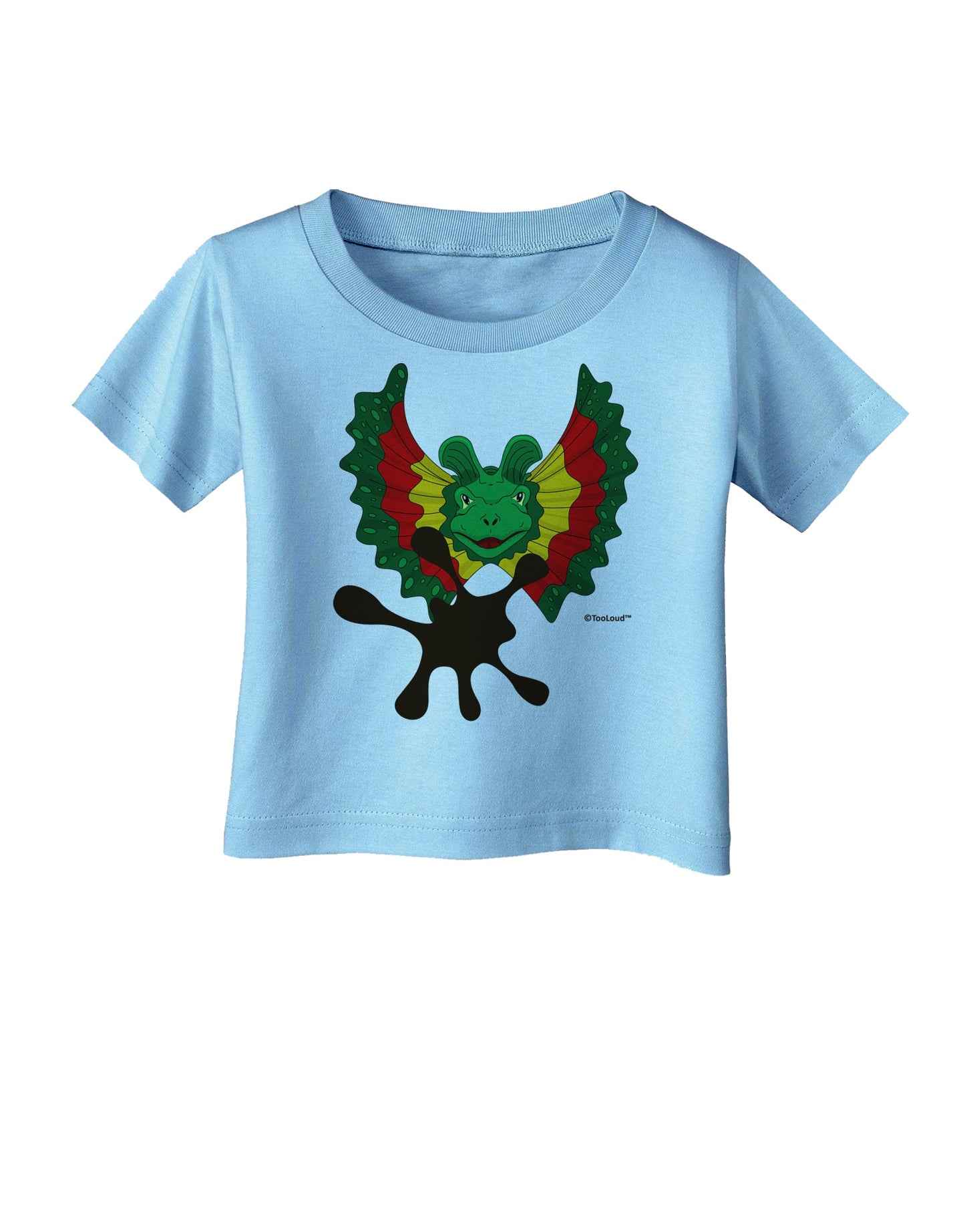 Dilophosaurus Design - Spit Infant T-Shirt by TooLoud-Infant T-Shirt-TooLoud-Aquatic-Blue-06-Months-Davson Sales