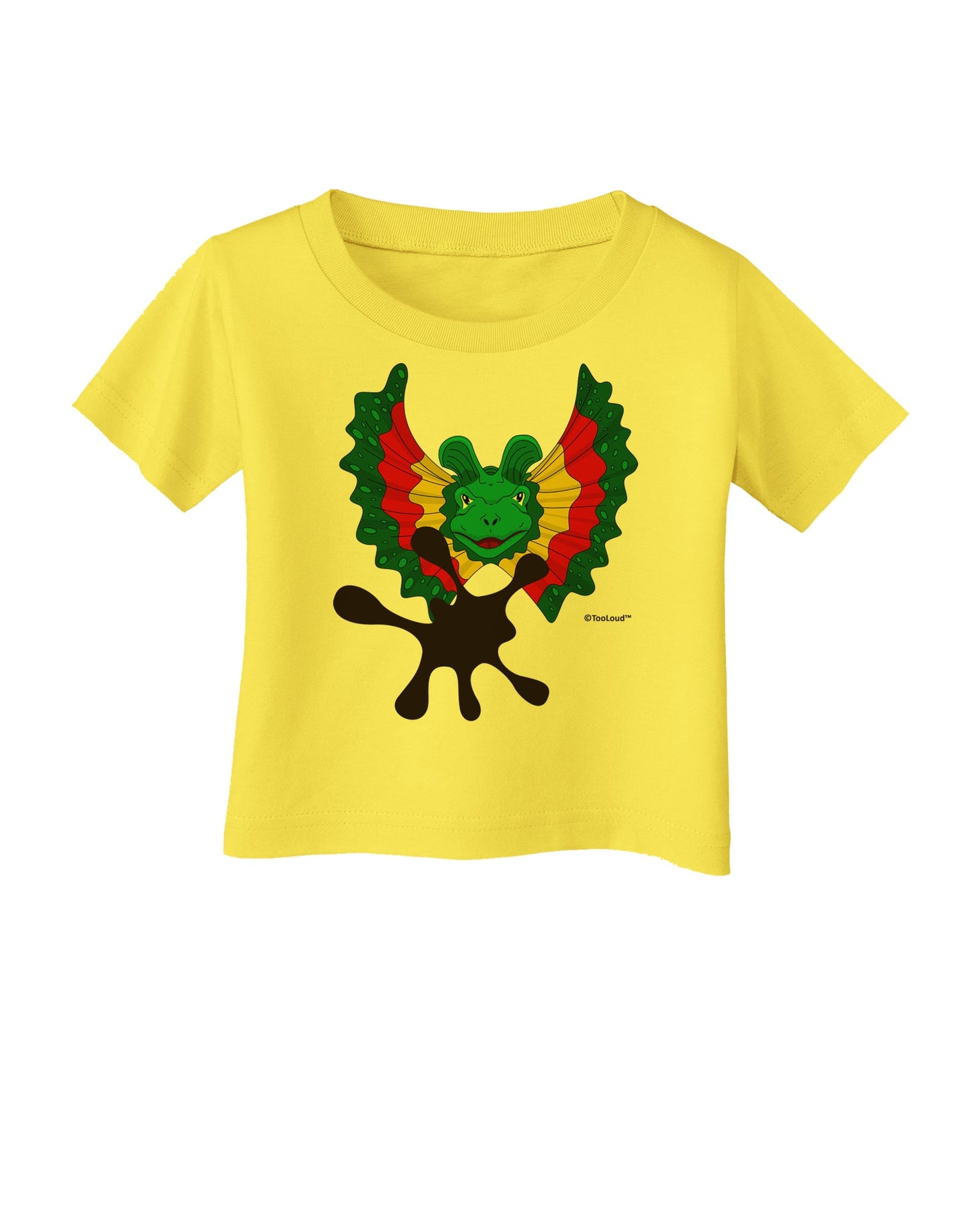 Dilophosaurus Design - Spit Infant T-Shirt by TooLoud-Infant T-Shirt-TooLoud-Yellow-06-Months-Davson Sales