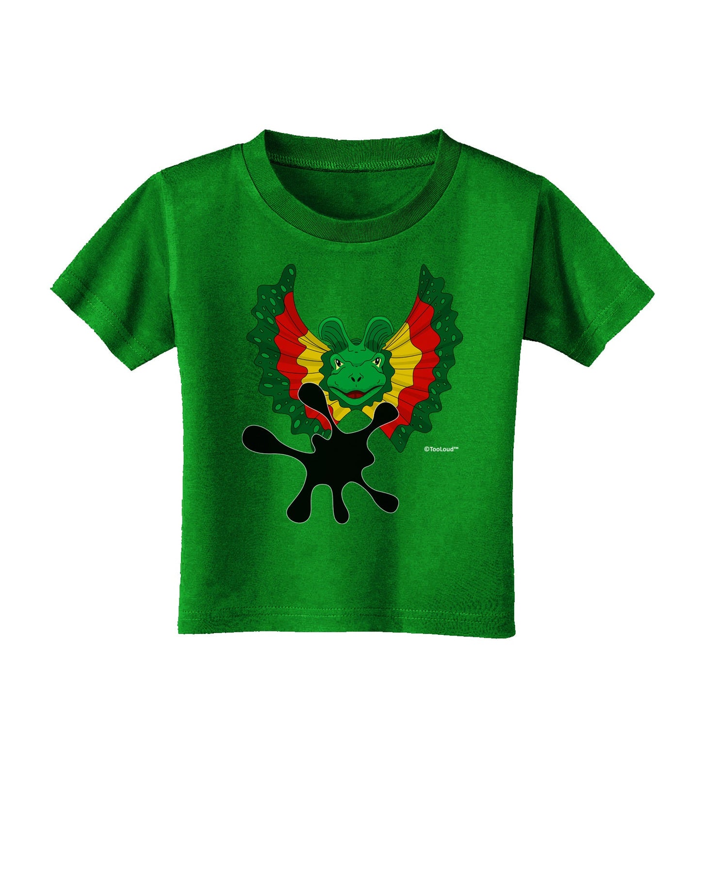 Dilophosaurus Design - Spit Toddler T-Shirt Dark by TooLoud-Toddler T-Shirt-TooLoud-Royal-Blue-2T-Davson Sales