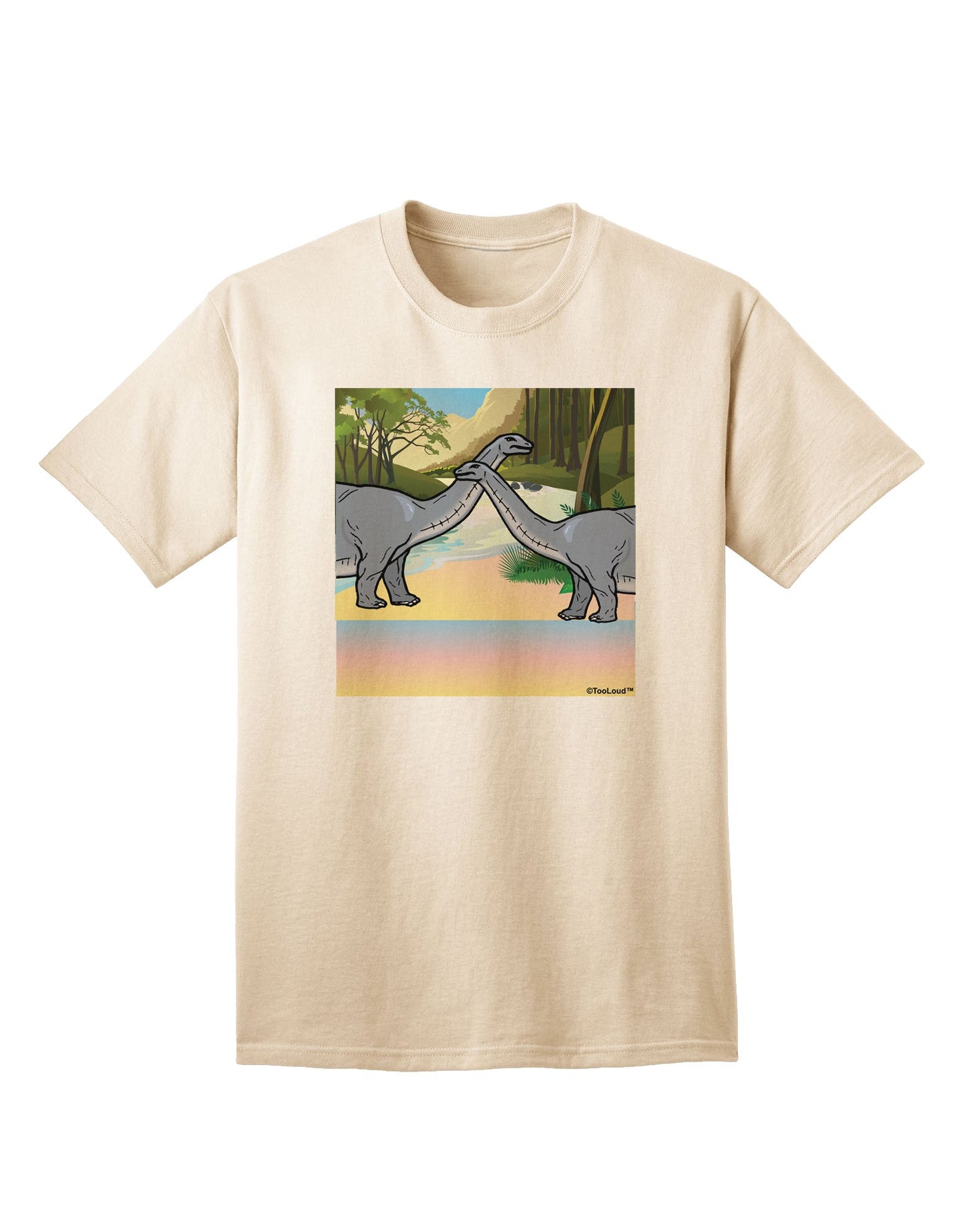 Diplodocus Longus - Without Name Adult T-Shirt-unisex t-shirt-TooLoud-Natural-Small-Davson Sales