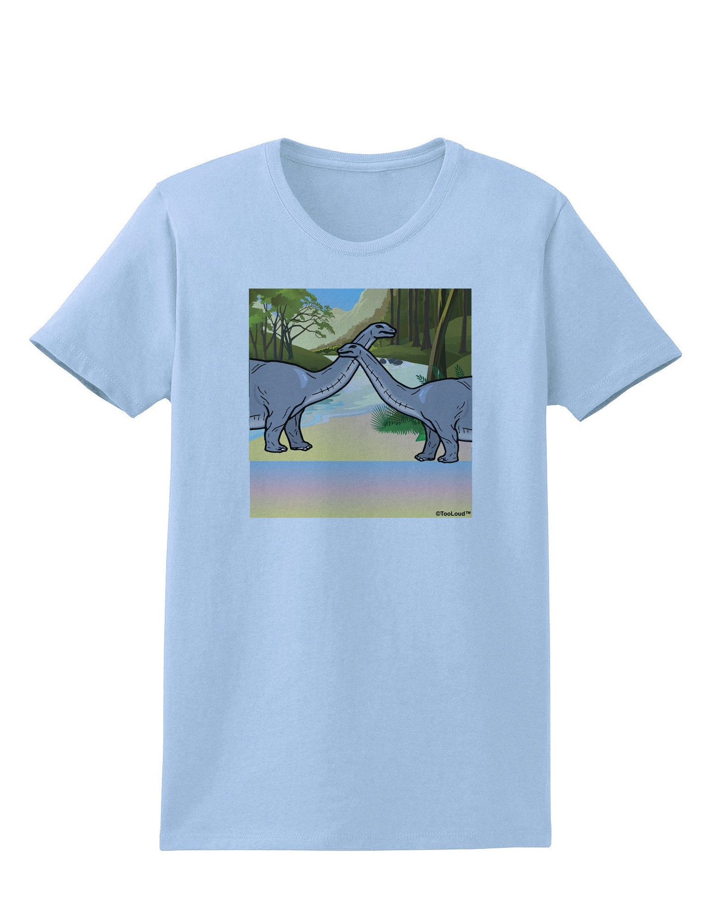 Diplodocus Longus - Without Name Womens T-Shirt-Womens T-Shirt-TooLoud-Light-Blue-X-Small-Davson Sales