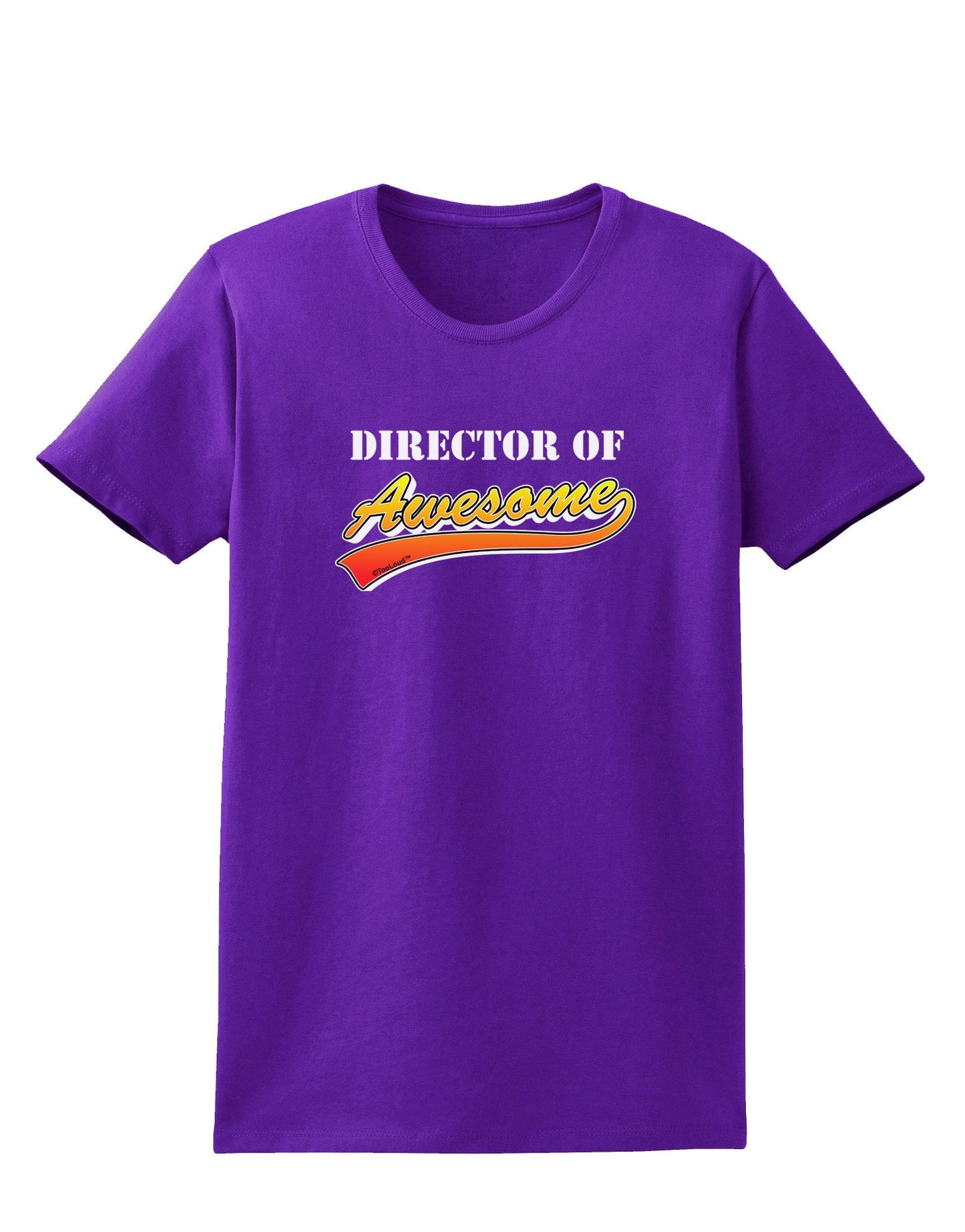Director Of Awesome Womens Dark T-Shirt-Womens T-Shirt-TooLoud-Purple-X-Small-Davson Sales