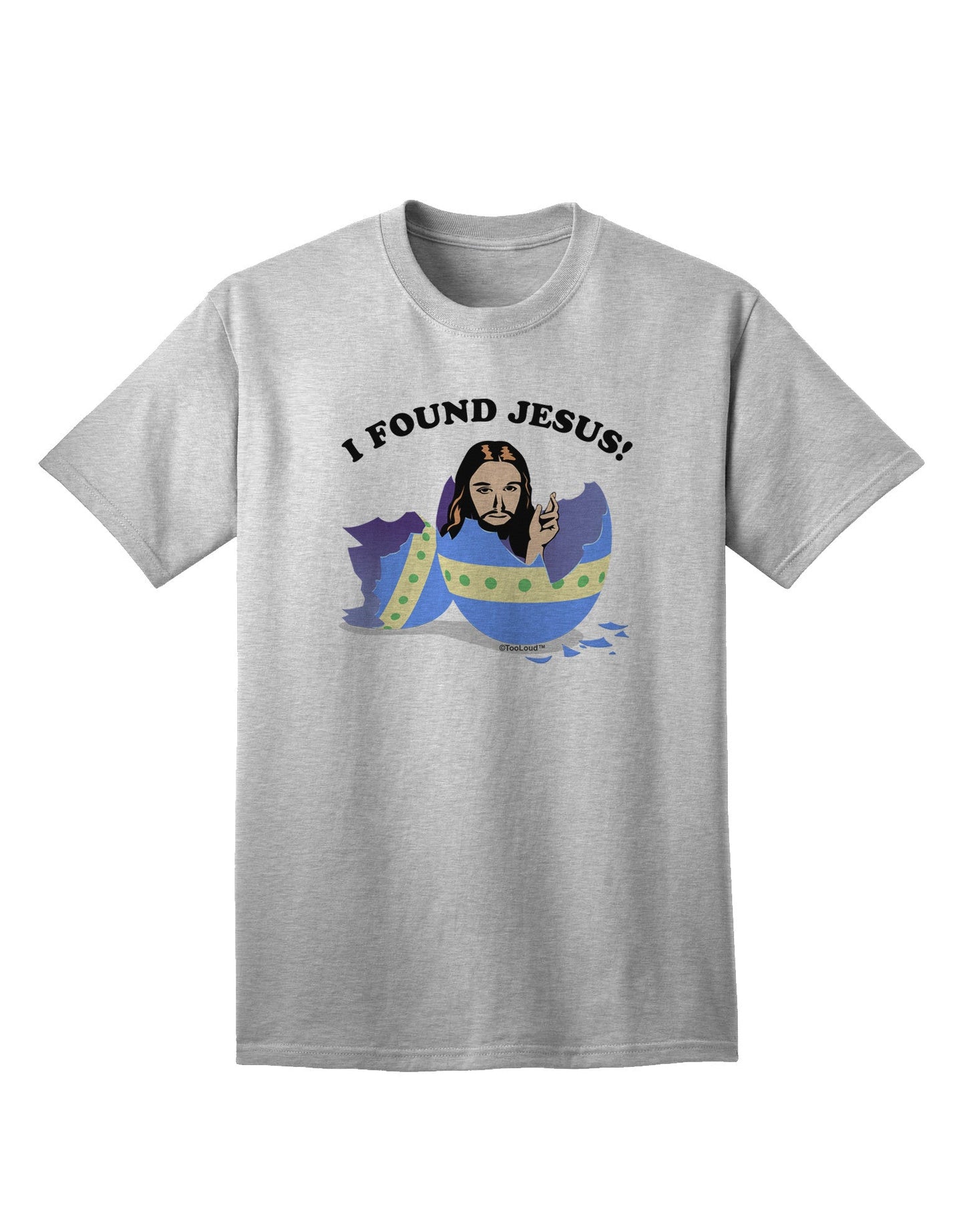 Discover Divine Style: 'I Found Jesus' - Easter Egg Adult T-Shirt Collection-Mens T-shirts-TooLoud-AshGray-Small-Davson Sales