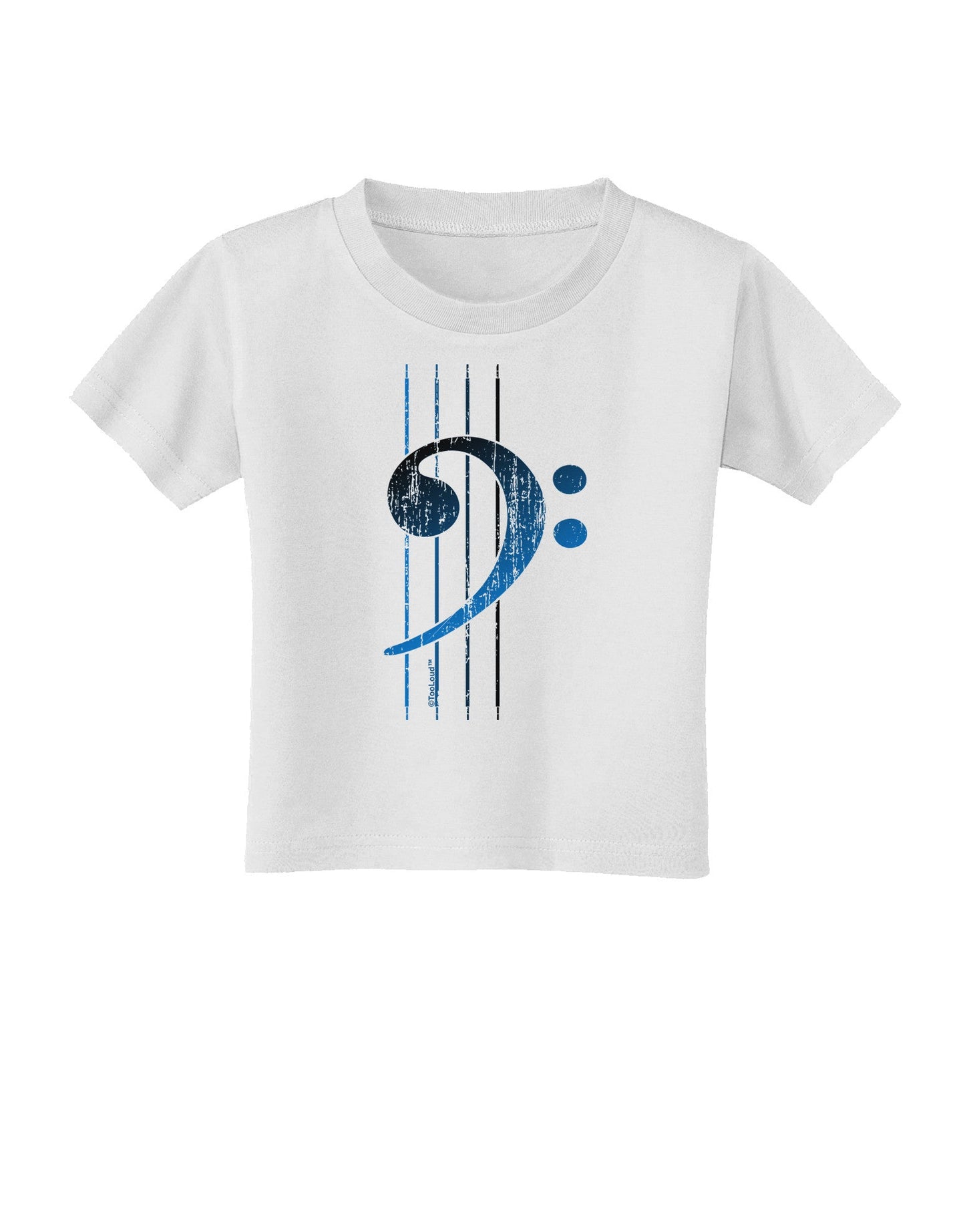 Distressed Bass Strings Toddler T-Shirt-Toddler T-Shirt-TooLoud-White-2T-Davson Sales