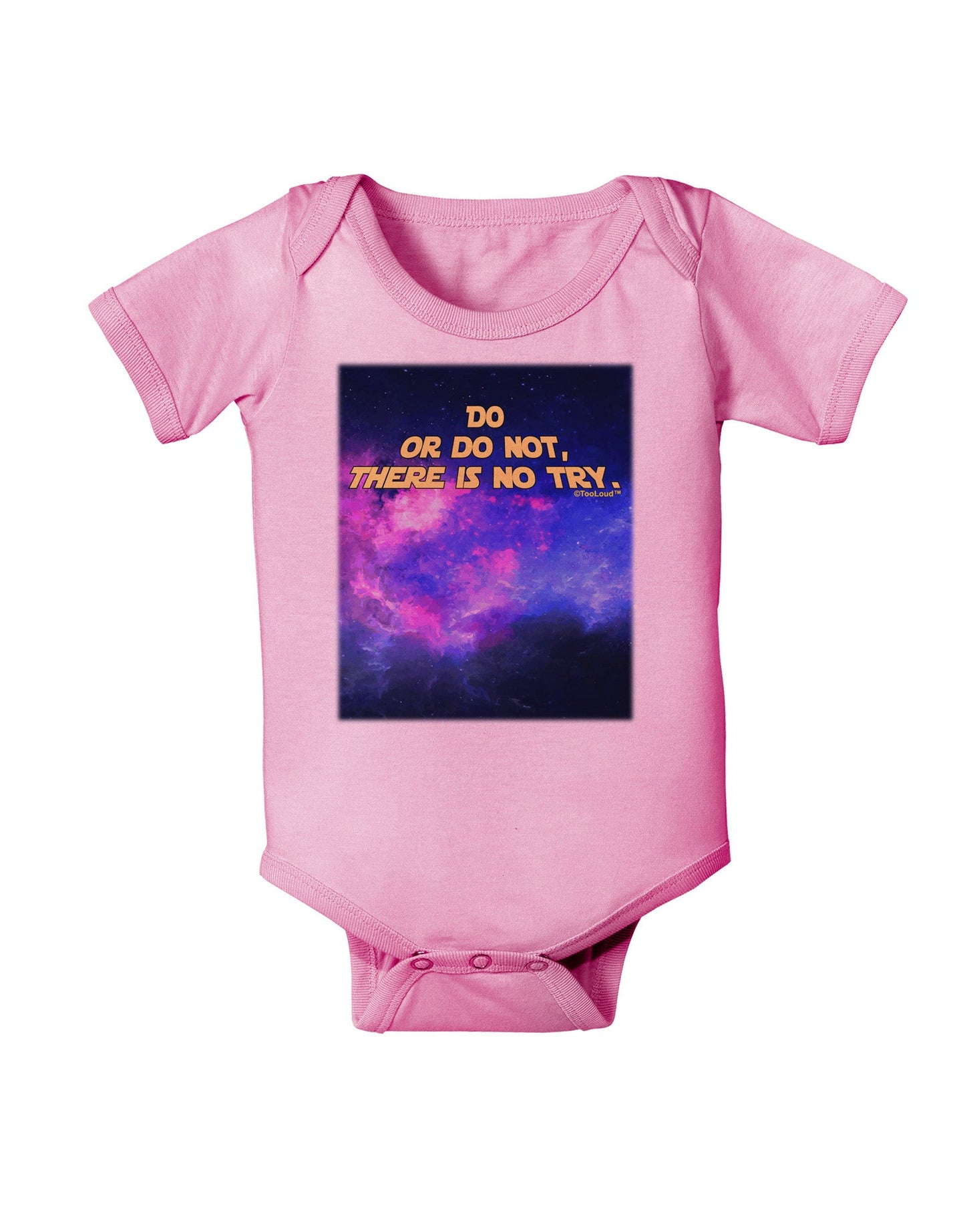 Do or Do Not Baby Romper Bodysuit-Baby Romper-TooLoud-Pink-06-Months-Davson Sales