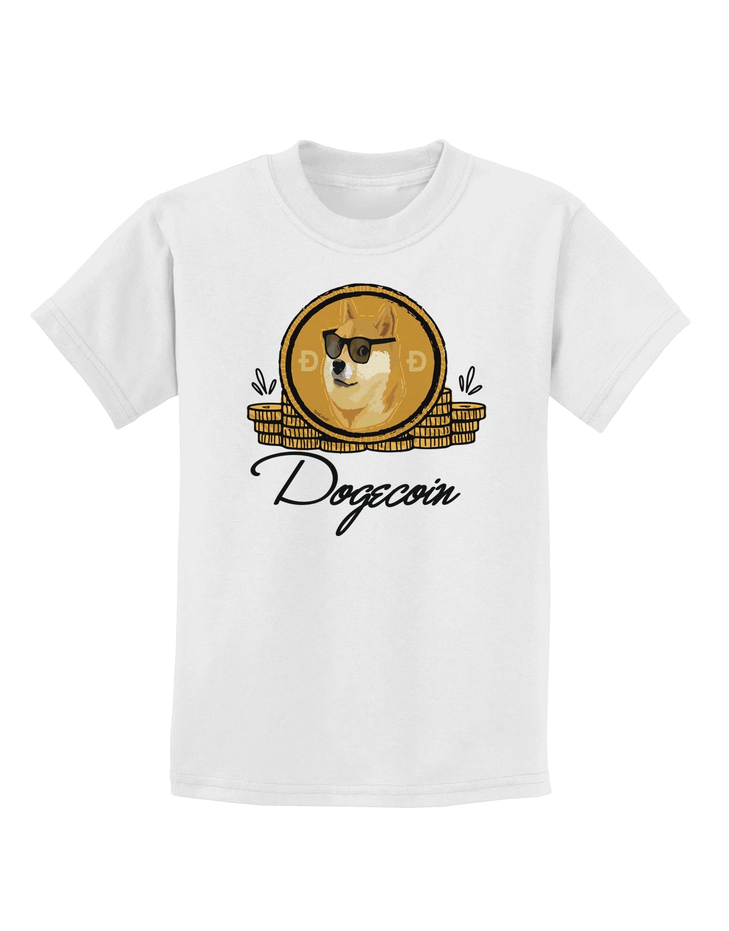 Doge Coins Childrens T-Shirt-Childrens T-Shirt-TooLoud-White-X-Small-Davson Sales