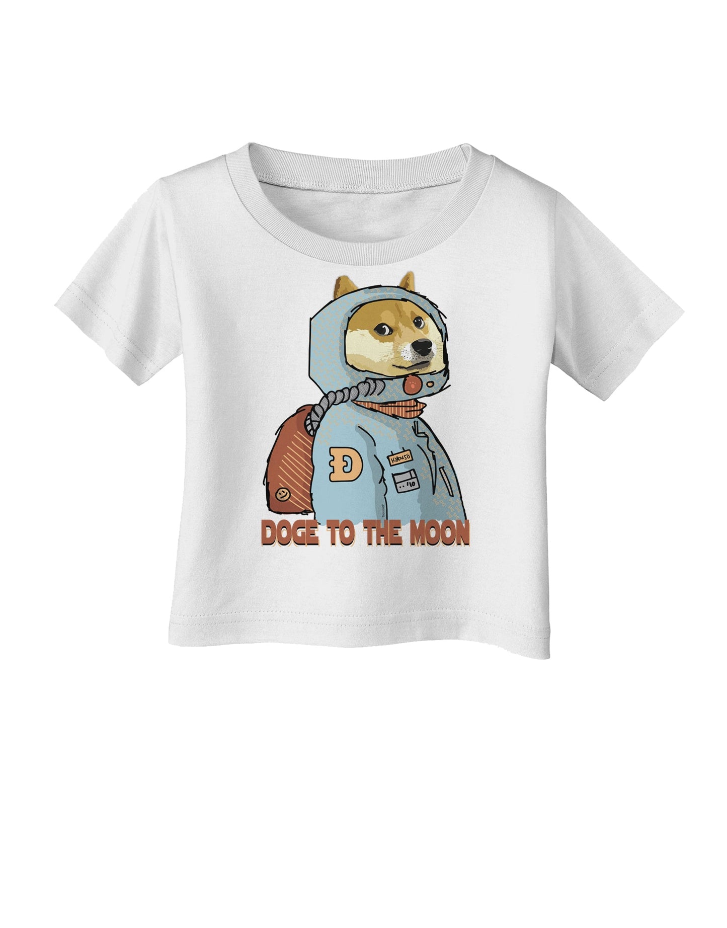 Doge to the Moon Infant T-Shirt-Infant T-Shirt-TooLoud-White-06-Months-Davson Sales