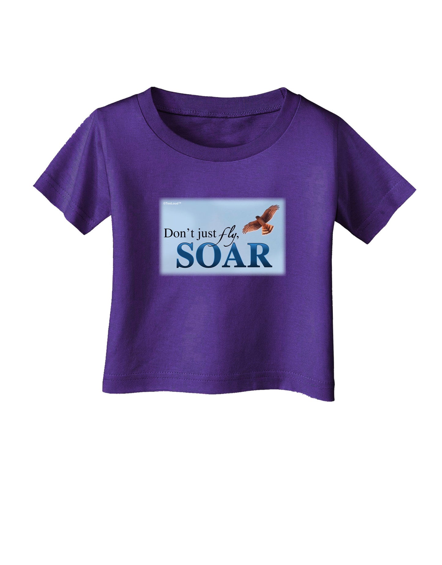 Don't Just Fly SOAR Infant T-Shirt Dark-Infant T-Shirt-TooLoud-Purple-06-Months-Davson Sales