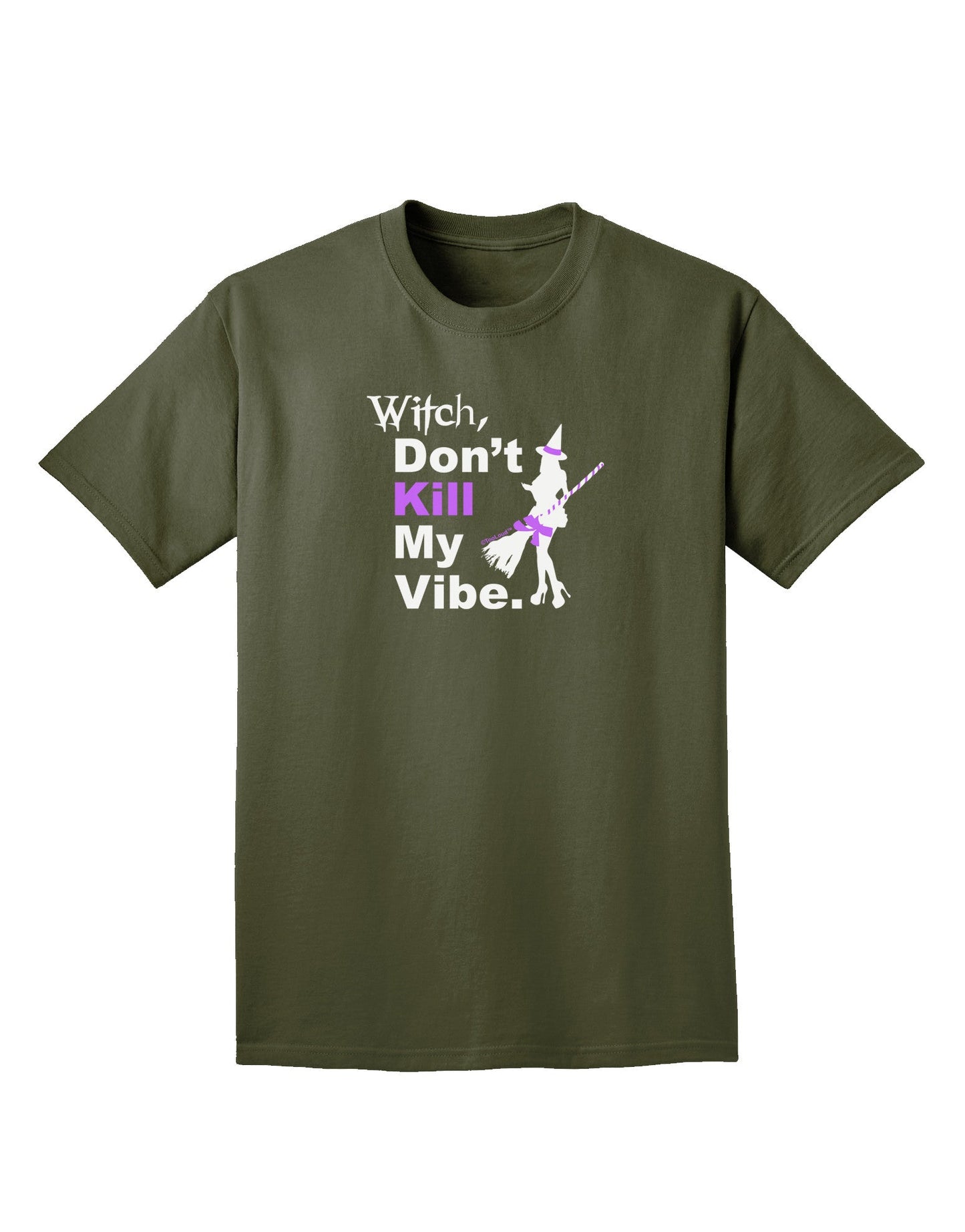 Don't Kill My Vibe Adult Dark T-Shirt-Mens T-Shirt-TooLoud-Military-Green-Small-Davson Sales
