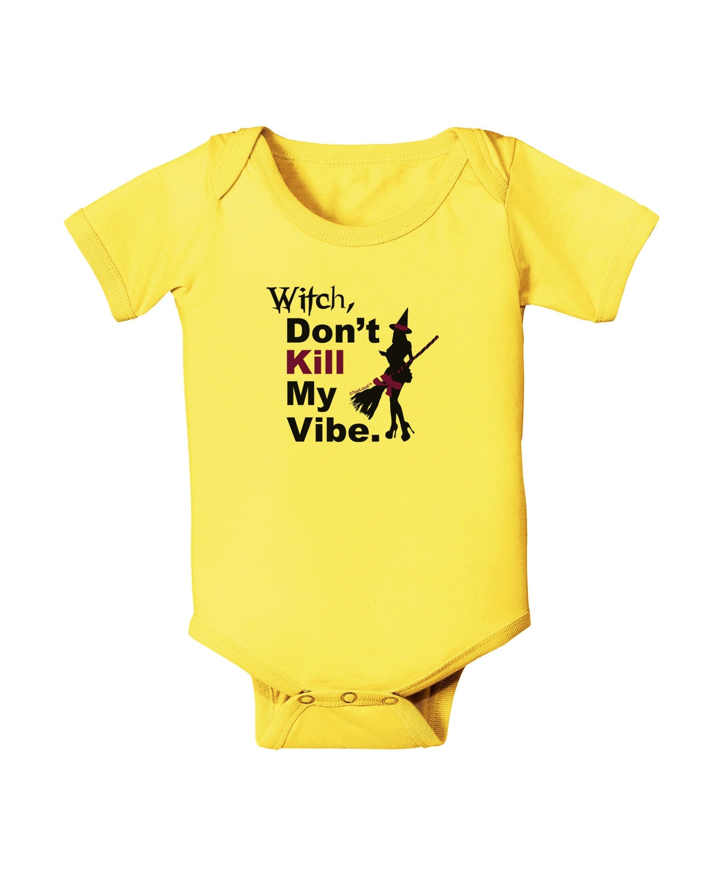 Don’t Kill My Vibe Baby Romper Bodysuit-Baby Romper-TooLoud-Yellow-06-Months-Davson Sales