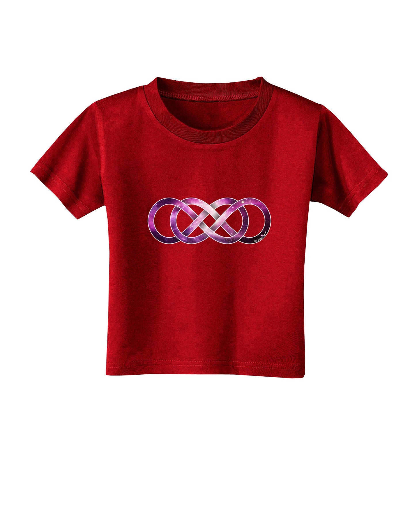 Double Infinity Galaxy Toddler T-Shirt Dark-Toddler T-Shirt-TooLoud-Red-2T-Davson Sales