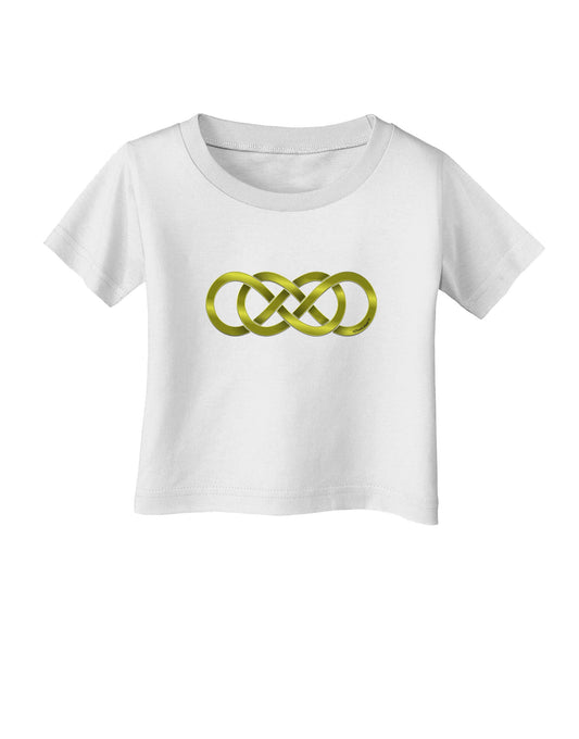 Double Infinity Gold Infant T-Shirt-Infant T-Shirt-TooLoud-White-06-Months-Davson Sales