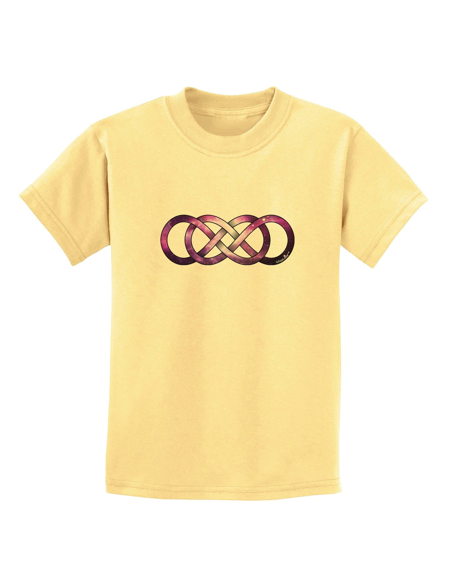 Double Ininifty Galaxy Childrens T-Shirt-Childrens T-Shirt-TooLoud-Daffodil-Yellow-X-Small-Davson Sales