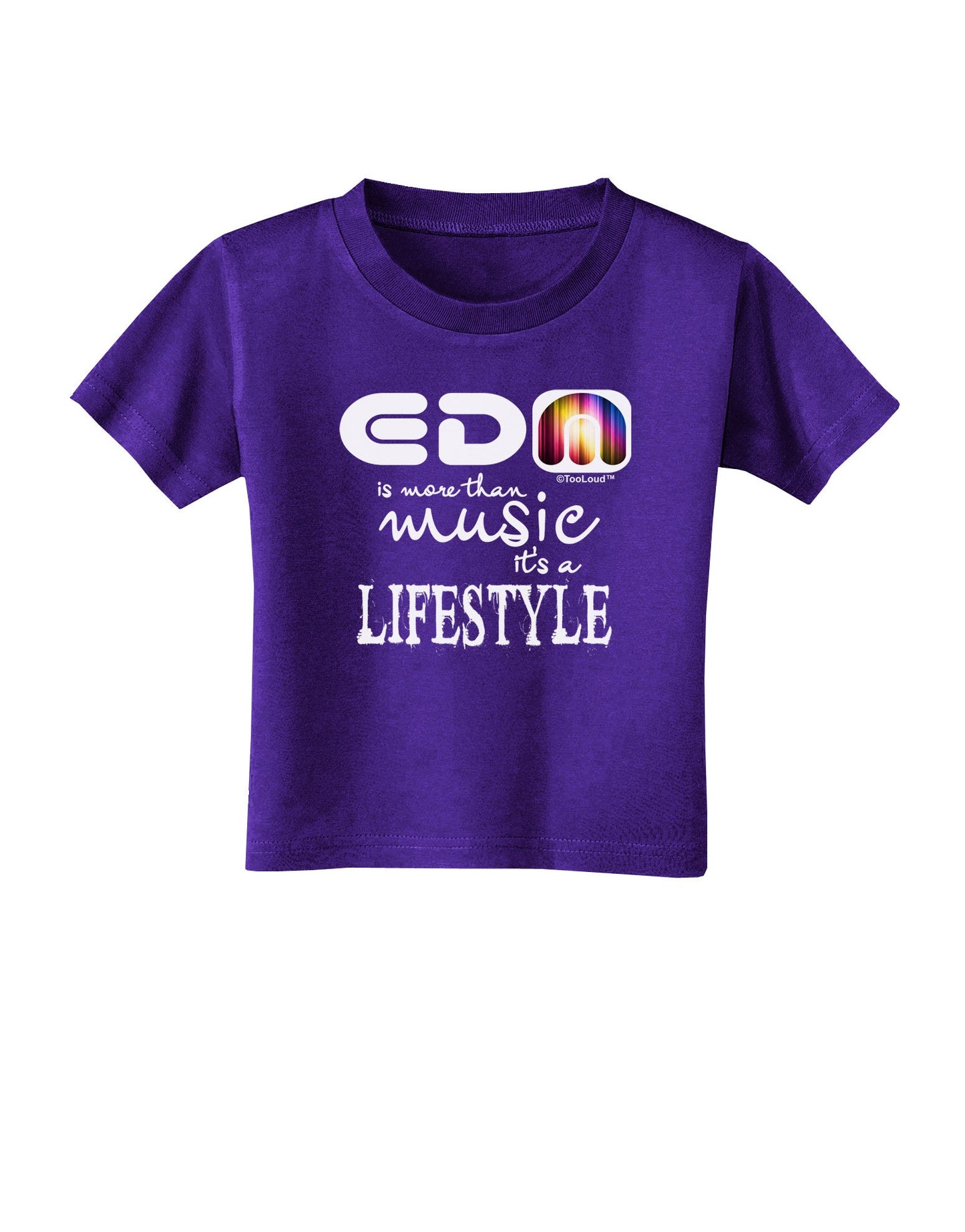 EDM - A Lifestyle Toddler T-Shirt Dark-Toddler T-Shirt-TooLoud-Purple-2T-Davson Sales