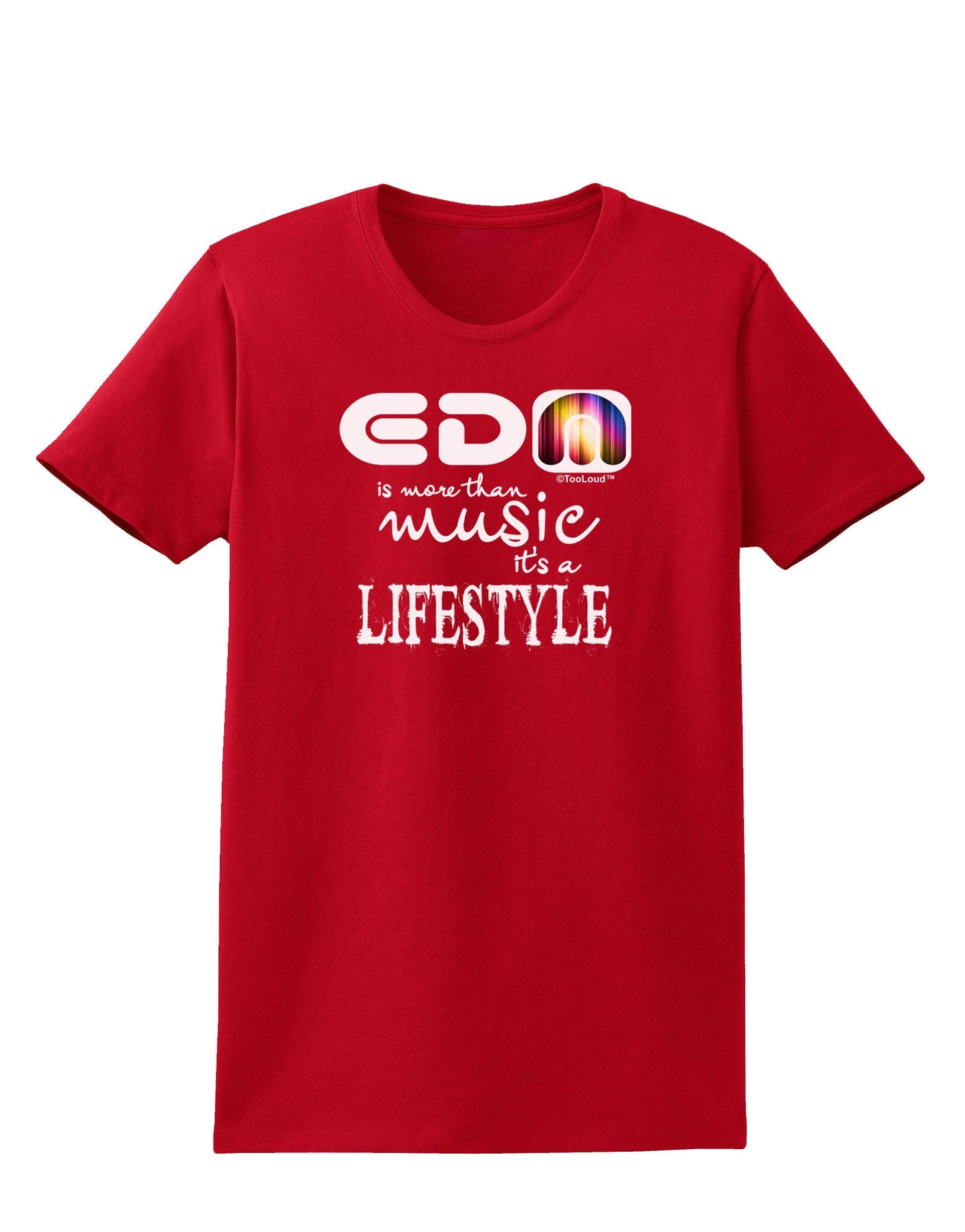 EDM - A Lifestyle Womens Dark T-Shirt-TooLoud-Red-X-Small-Davson Sales