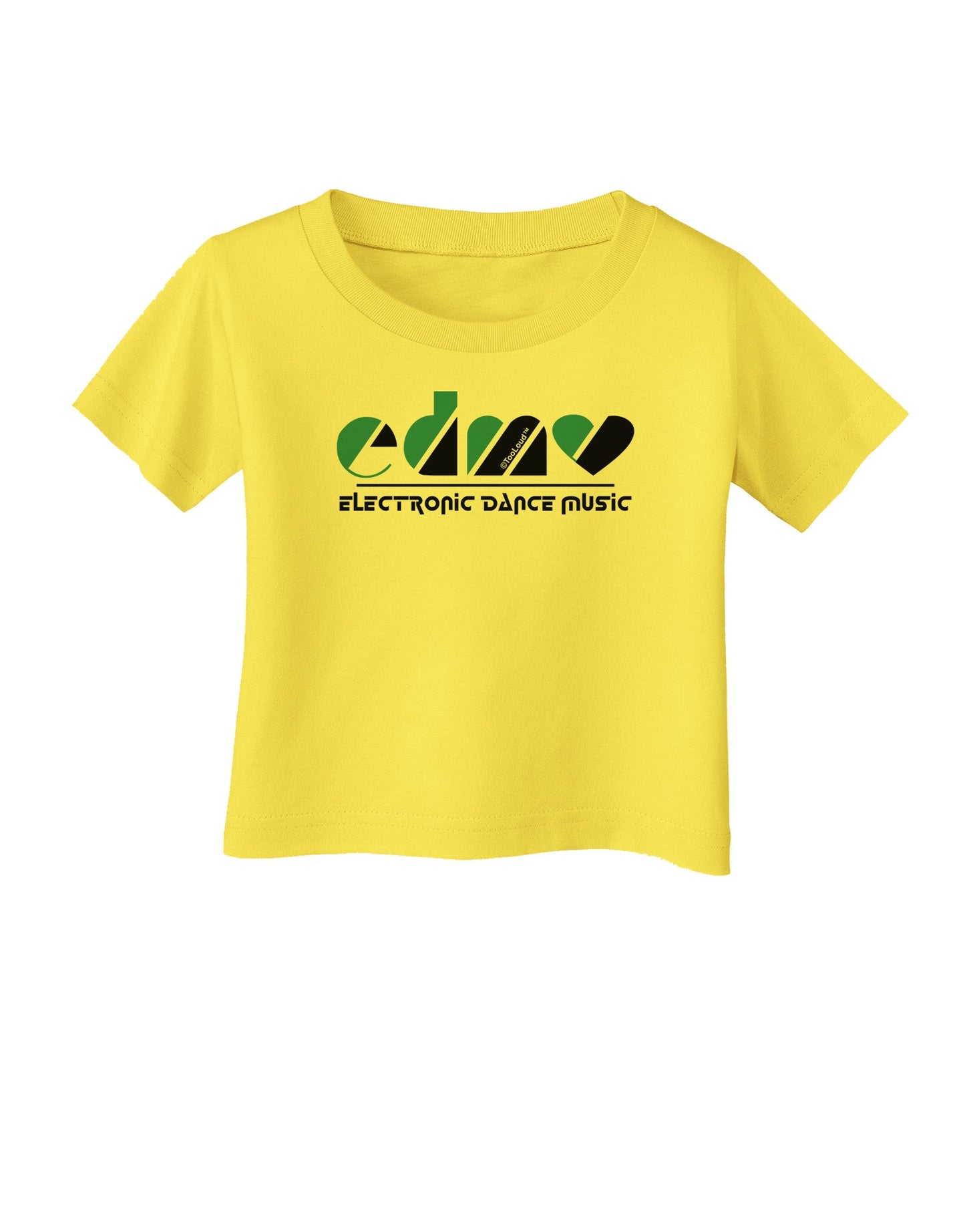 EDM Heart Black Infant T-Shirt-Infant T-Shirt-TooLoud-Yellow-06-Months-Davson Sales