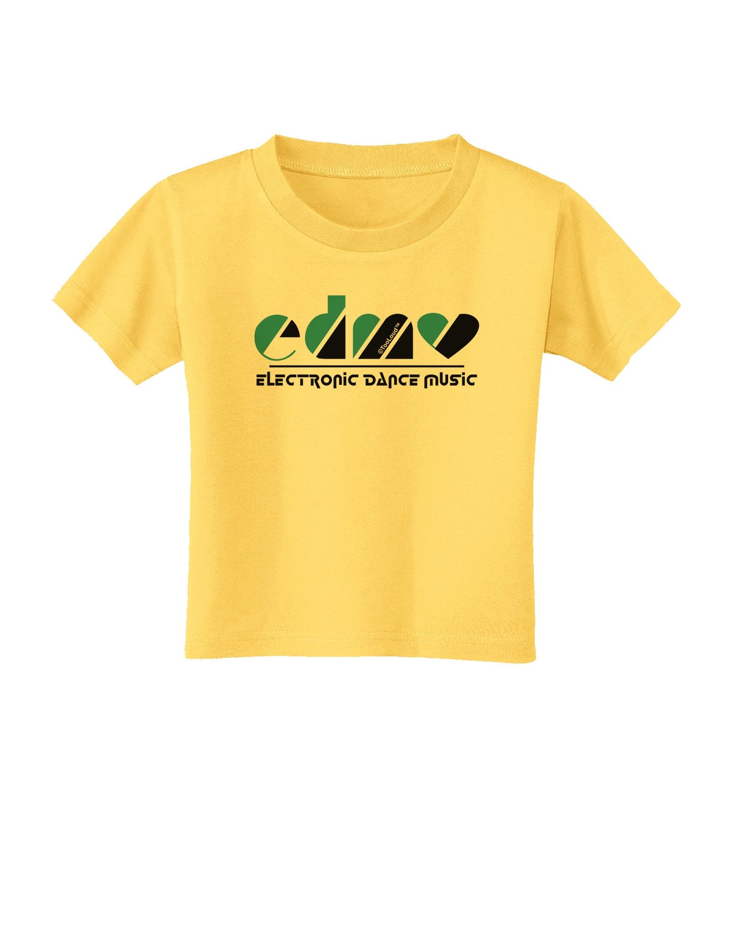 EDM Heart Black Toddler T-Shirt-Toddler T-Shirt-TooLoud-Yellow-2T-Davson Sales