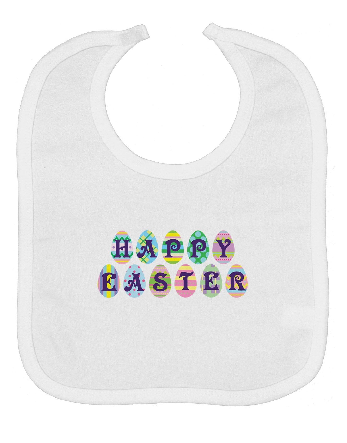 Easter Eggs Happy Easter Baby Bib