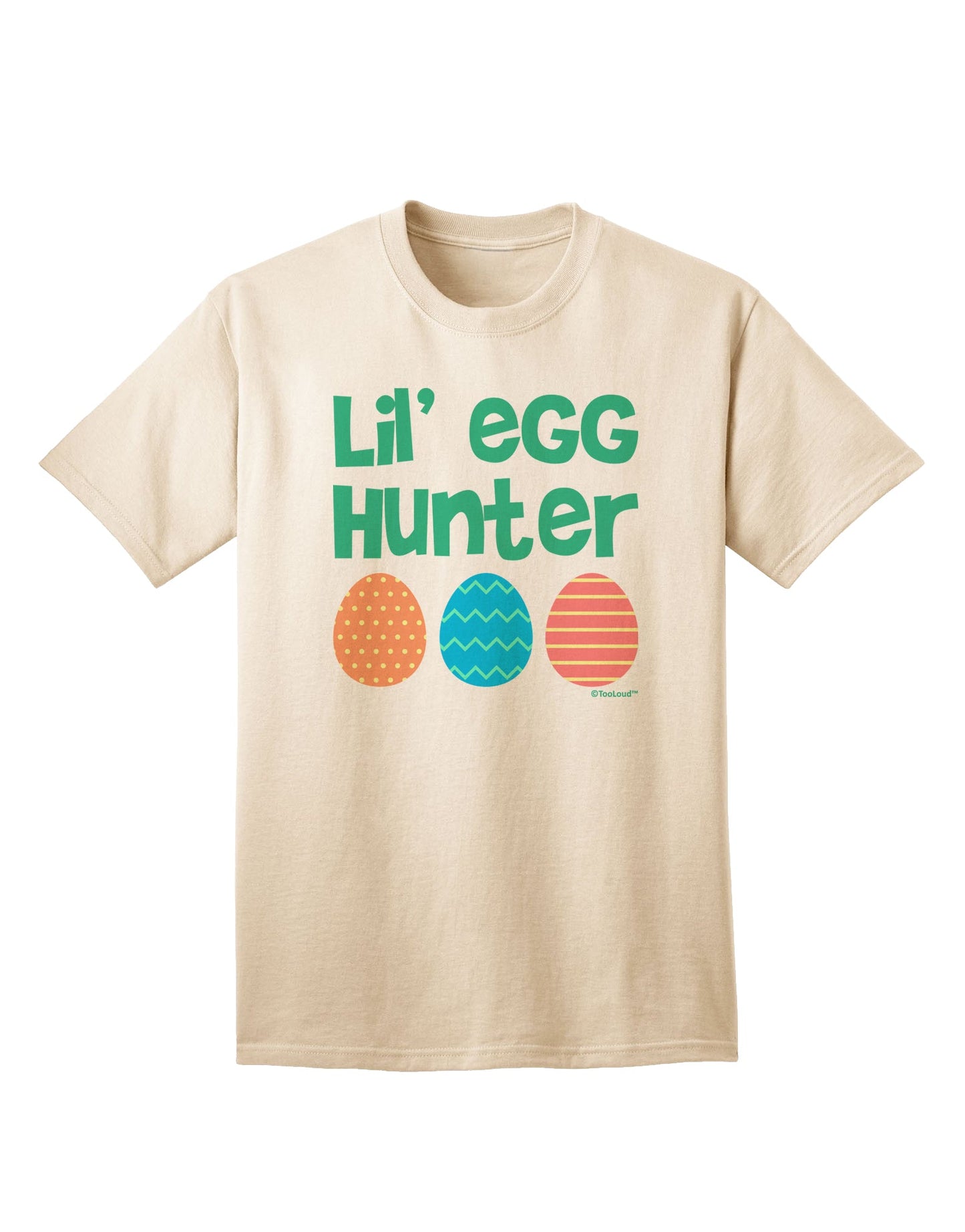 Easter-themed Green Adult T-Shirt by TooLoud - Perfect for the Lil' Egg Hunter-Mens T-shirts-TooLoud-Natural-Small-Davson Sales