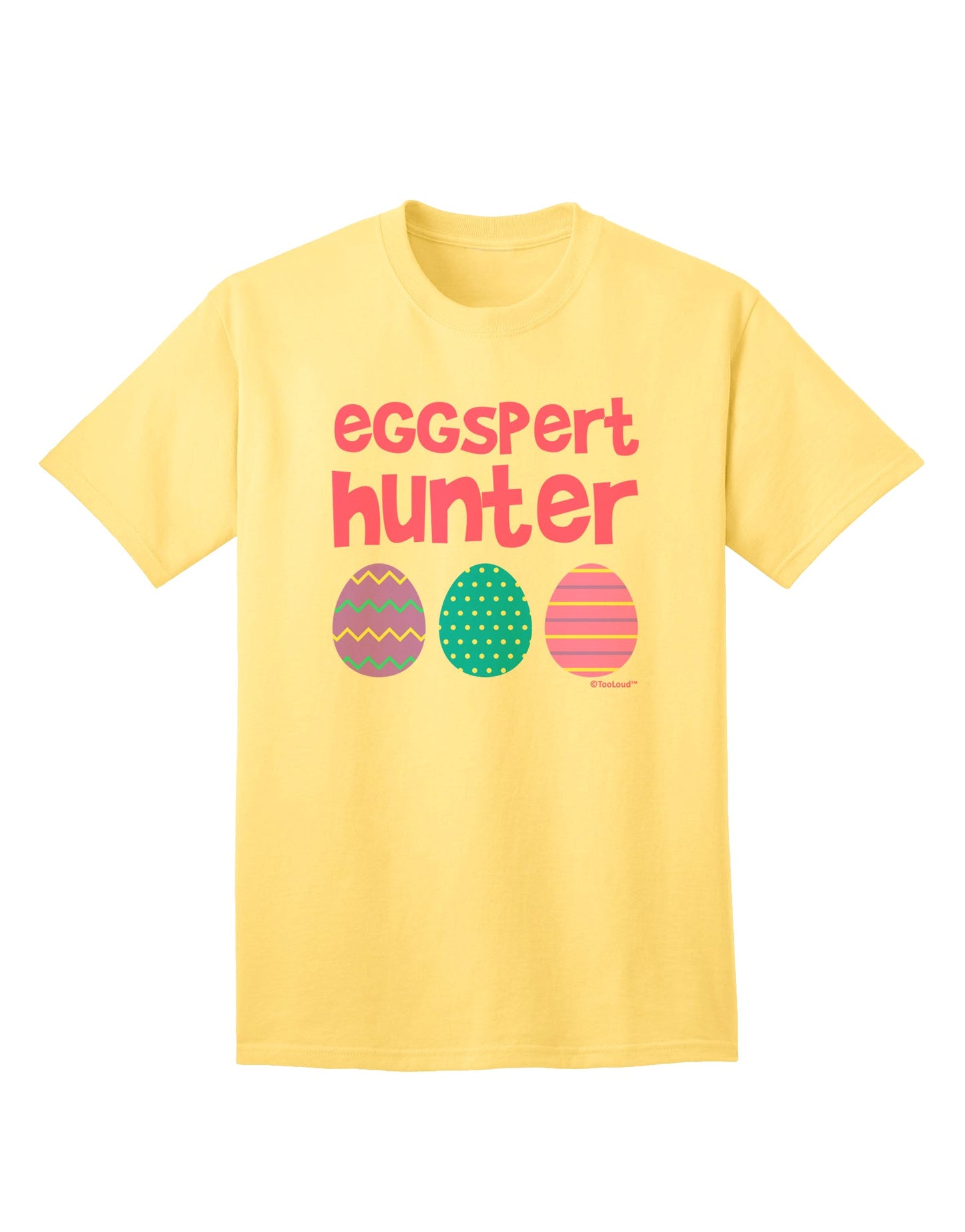 Easter-themed Pink Adult T-Shirt by TooLoud - A Must-Have for Eggspert Hunters-Mens T-shirts-TooLoud-Yellow-Small-Davson Sales