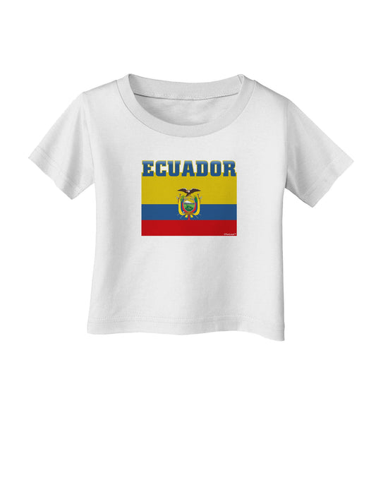 Ecuador Flag Infant T-Shirt-Infant T-Shirt-TooLoud-White-06-Months-Davson Sales