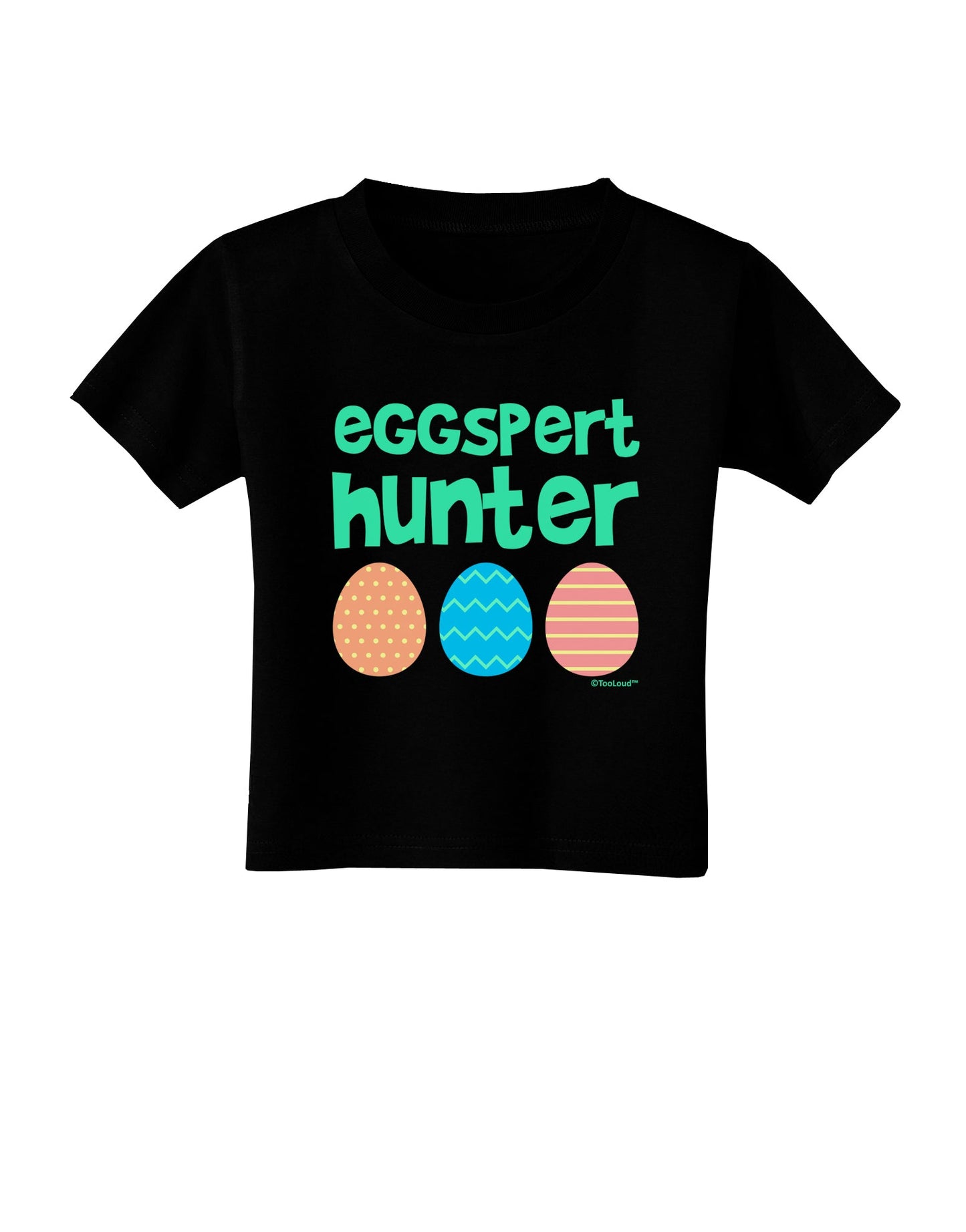 Eggspert Hunter - Easter - Green Toddler T-Shirt Dark by TooLoud-Toddler T-Shirt-TooLoud-Black-2T-Davson Sales