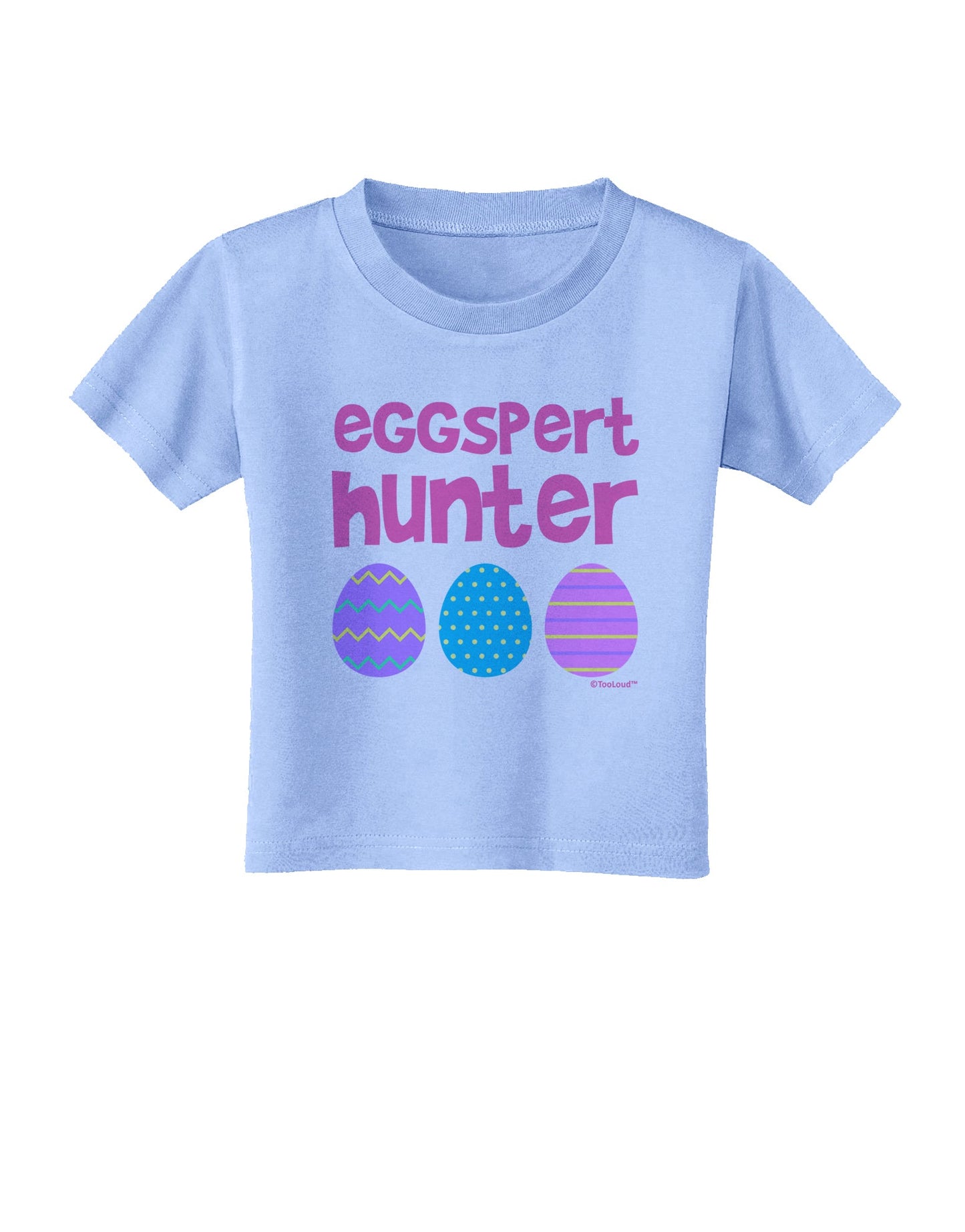 Eggspert Hunter - Easter - Pink Toddler T-Shirt by TooLoud-Toddler T-Shirt-TooLoud-Aquatic-Blue-2T-Davson Sales