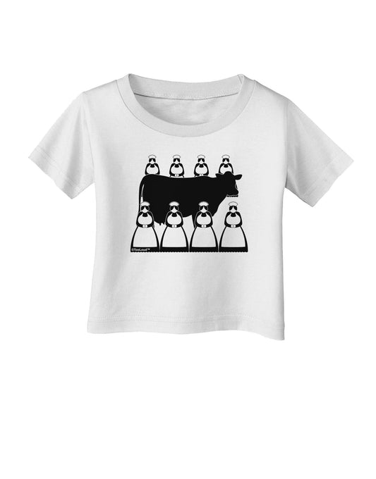 Eight Maids A Milking Infant T-Shirt-Infant T-Shirt-TooLoud-White-06-Months-Davson Sales