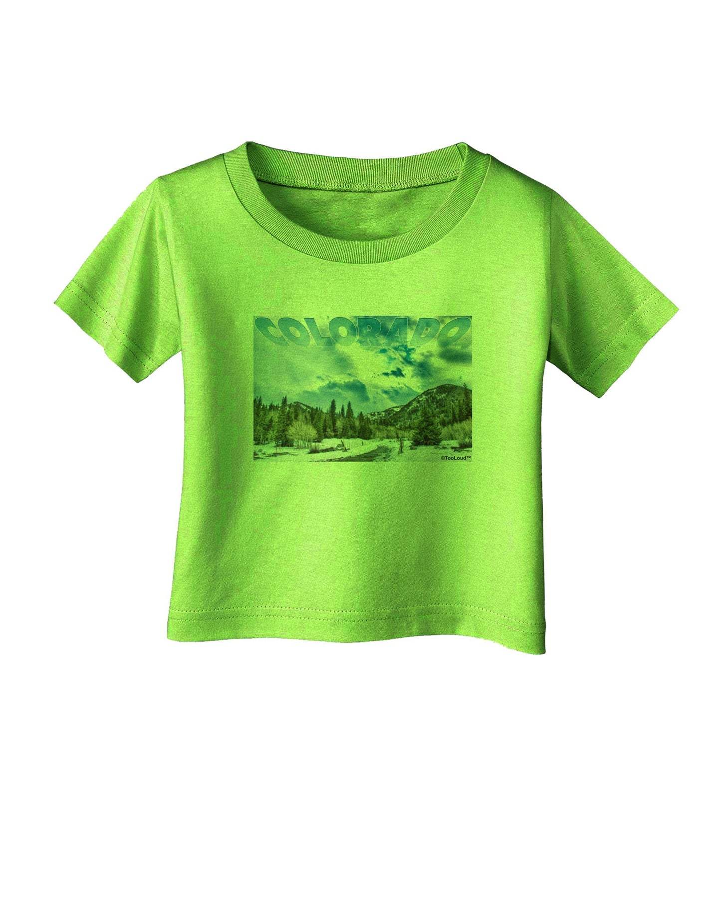 El Dora CO with Text Infant T-Shirt-Infant T-Shirt-TooLoud-Lime-Green-06-Months-Davson Sales