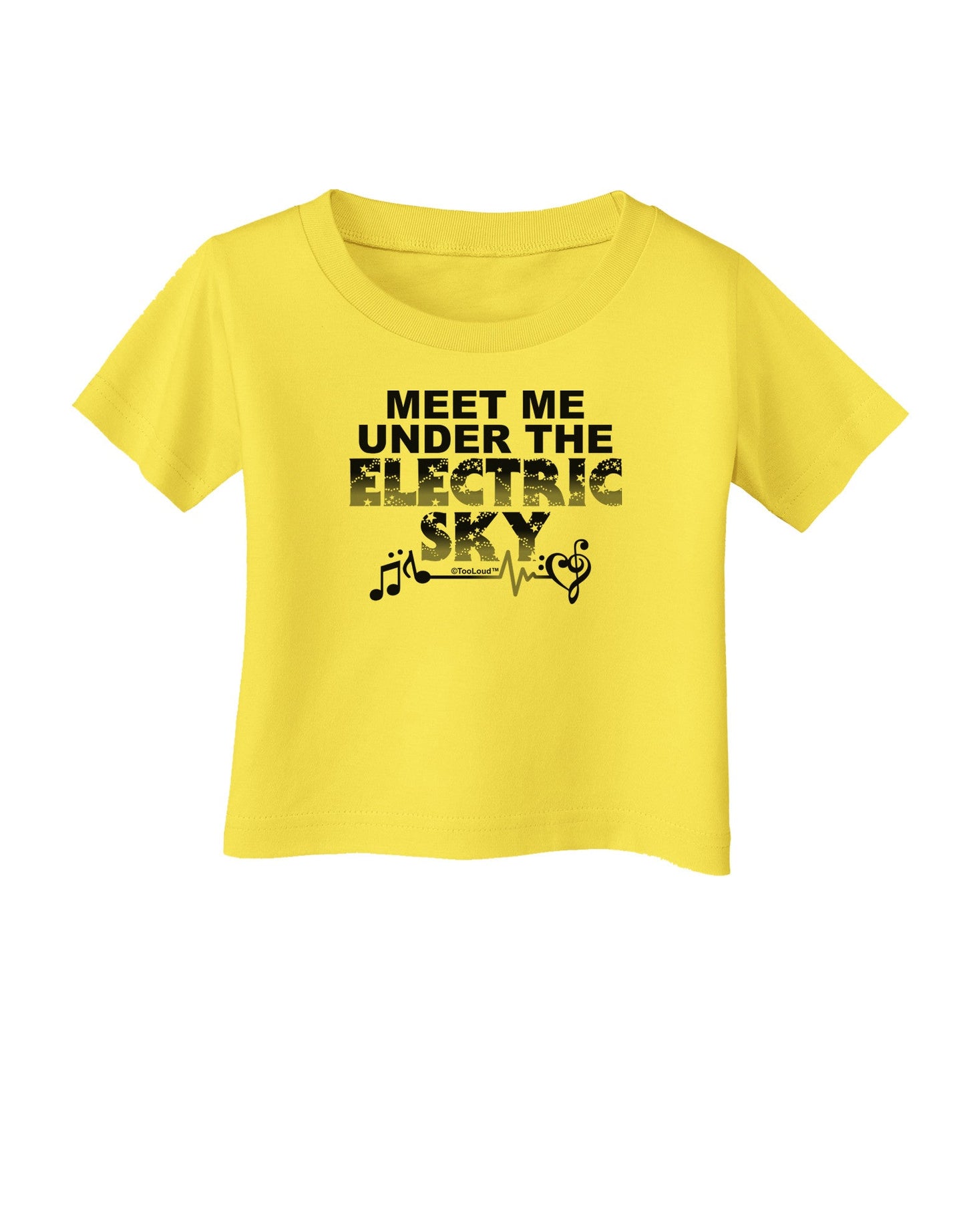 Electric Sky BnW Infant T-Shirt-Infant T-Shirt-TooLoud-Yellow-06-Months-Davson Sales
