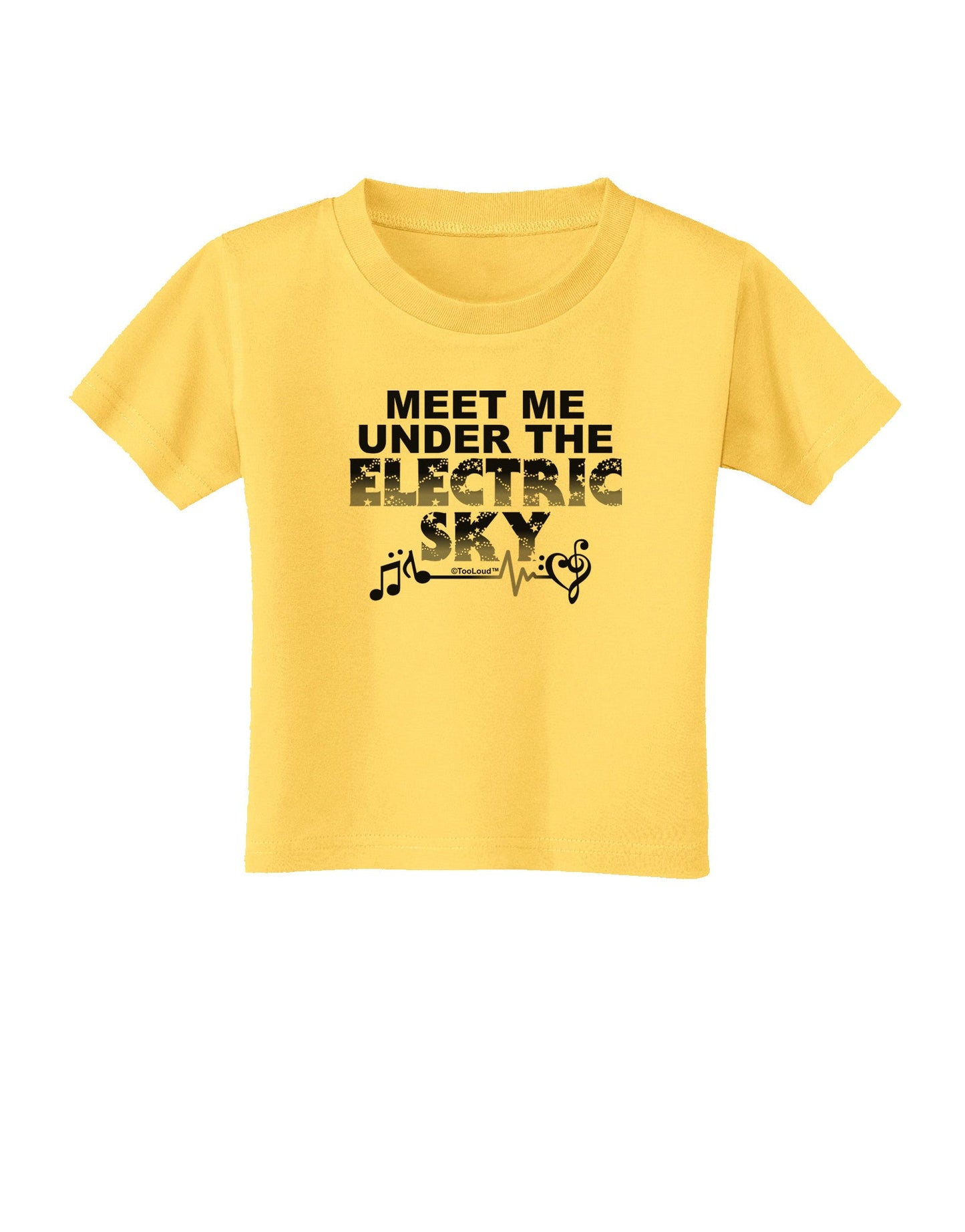 Electric Sky BnW Toddler T-Shirt-Toddler T-Shirt-TooLoud-Yellow-2T-Davson Sales