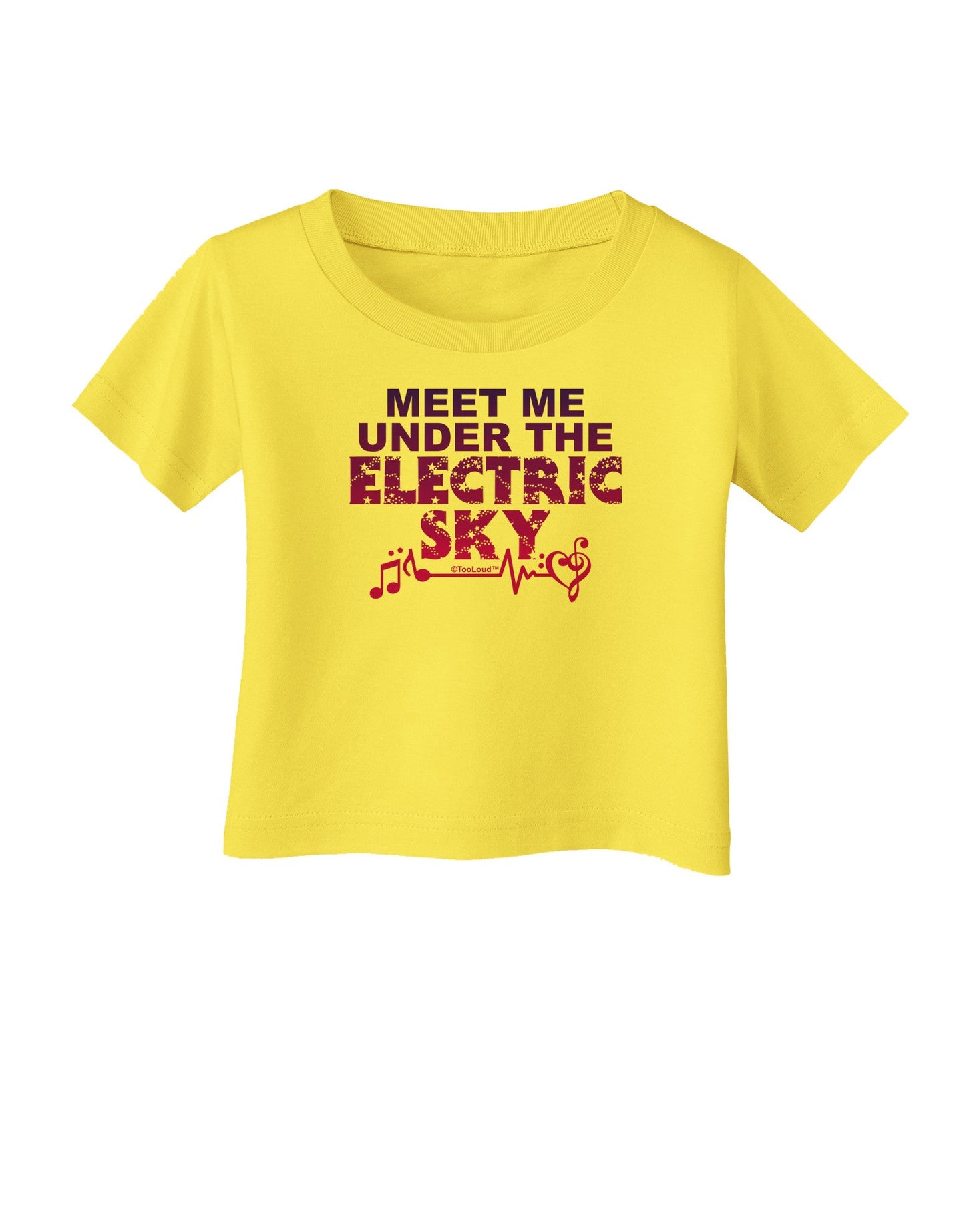 Electric Sky Color Infant T-Shirt-Infant T-Shirt-TooLoud-Yellow-06-Months-Davson Sales