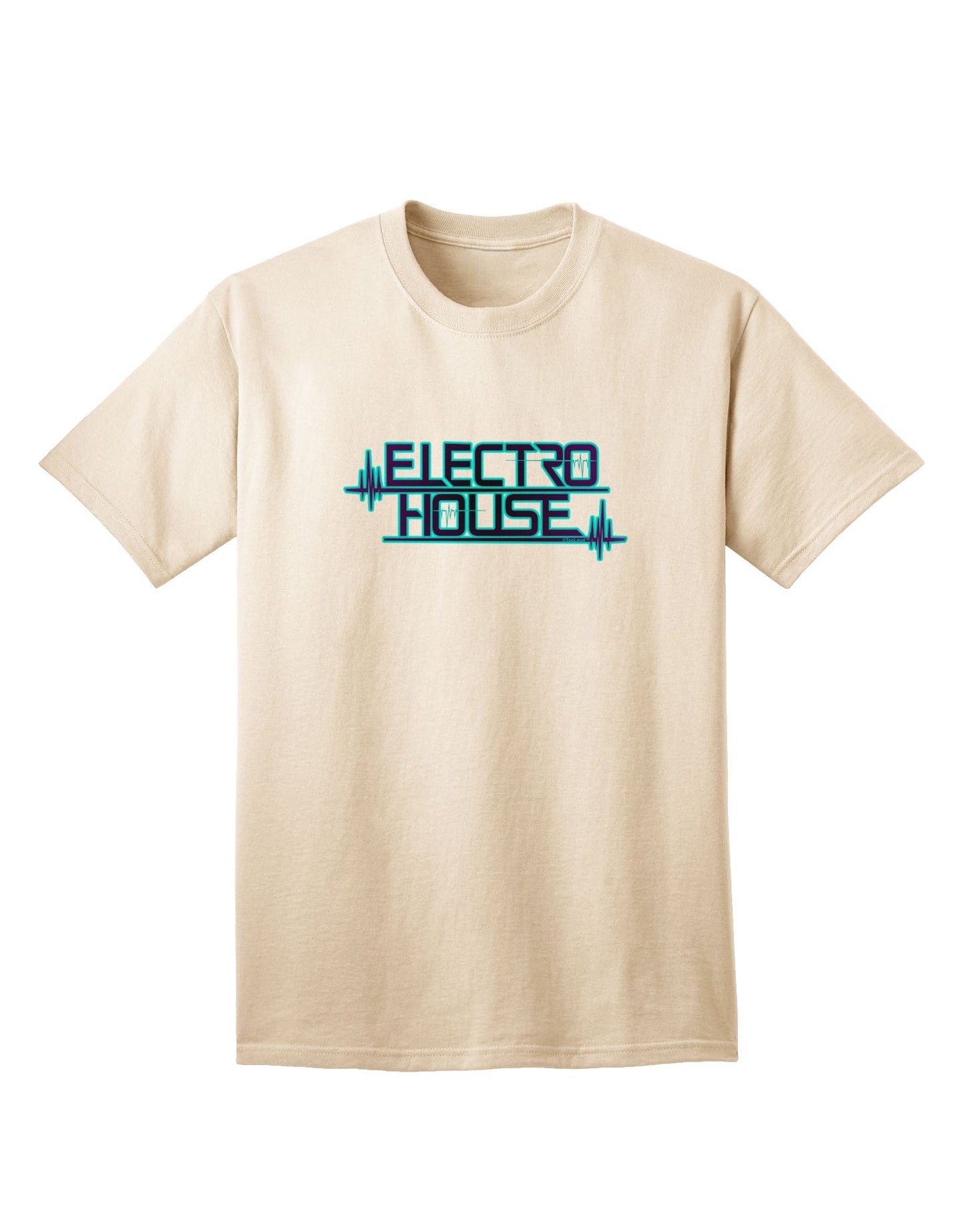 Electro House Bolt Adult T-Shirt-Mens T-Shirt-TooLoud-Natural-Small-Davson Sales