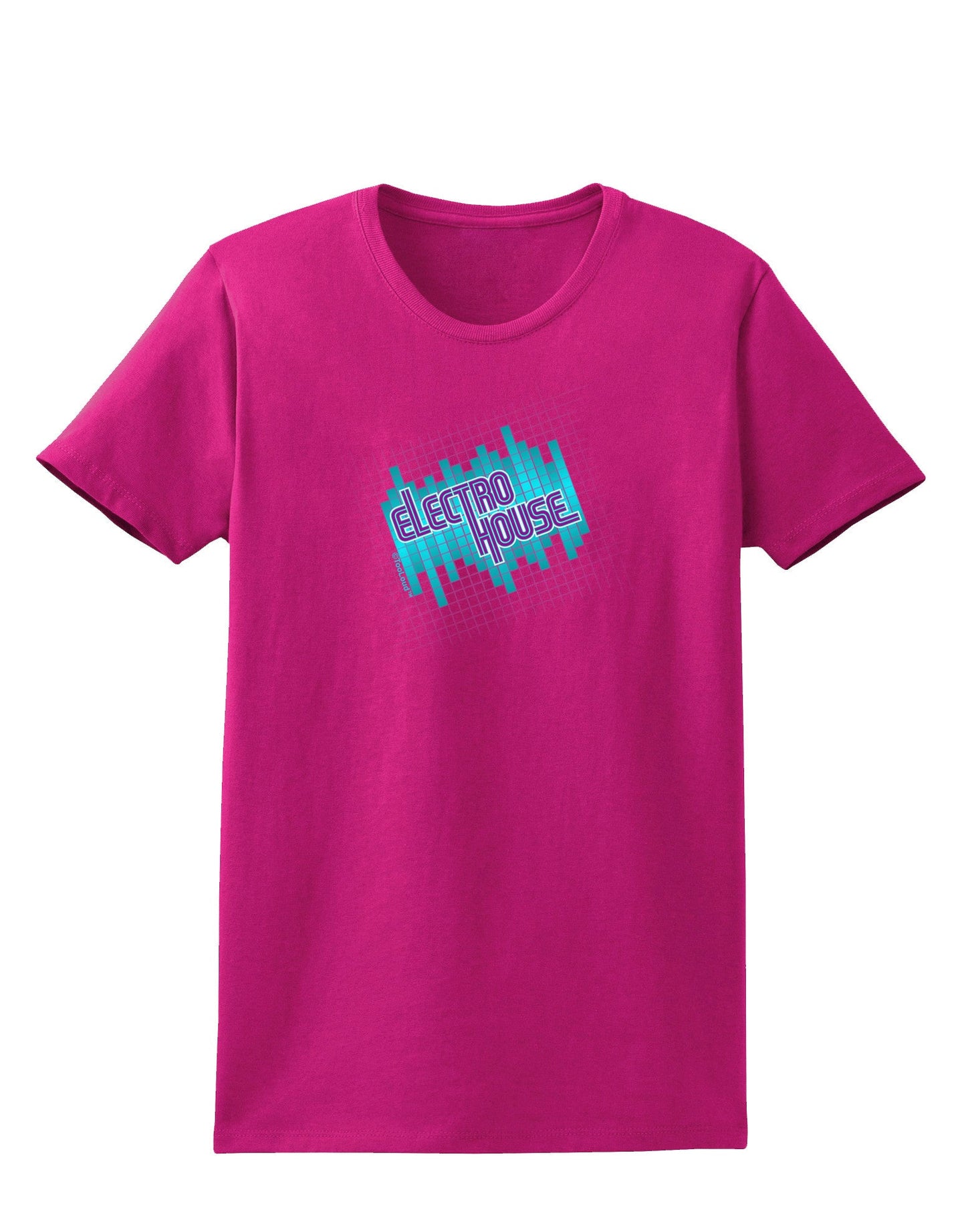 Electro House Equalizer Womens Dark T-Shirt-Womens T-Shirt-TooLoud-Hot-Pink-Small-Davson Sales