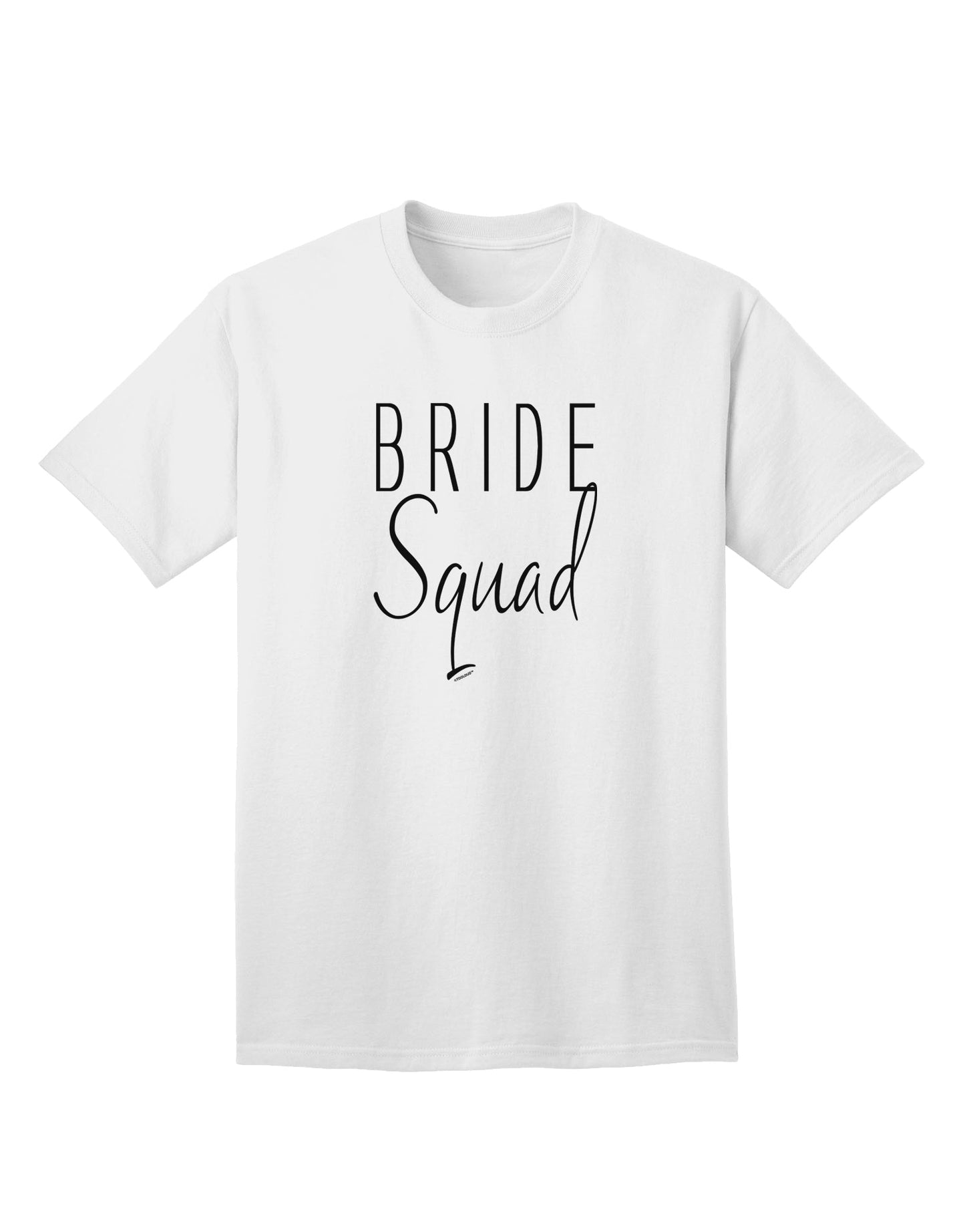 Elegant Bride Squad Adult T-Shirt for Discerning Shoppers-Mens T-shirts-TooLoud-White-Small-Davson Sales