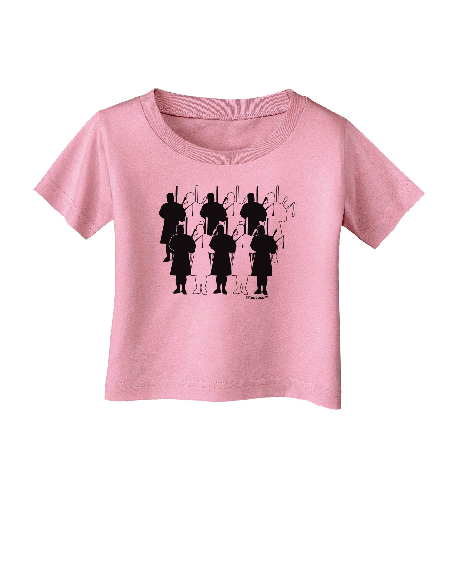 Eleven Pipers Piping Infant T-Shirt-Infant T-Shirt-TooLoud-Candy-Pink-06-Months-Davson Sales