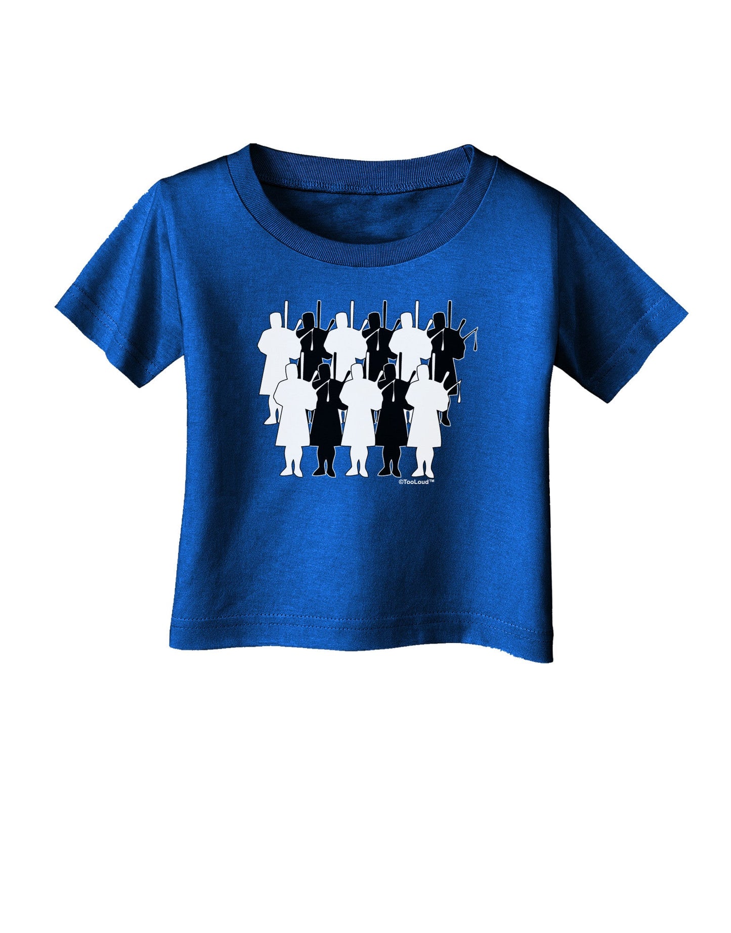 Eleven Pipers Piping Infant T-Shirt Dark-Infant T-Shirt-TooLoud-Royal-Blue-06-Months-Davson Sales