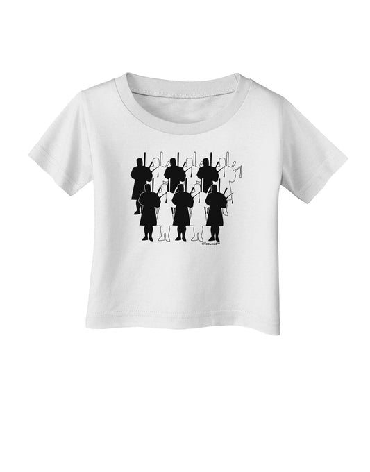Eleven Pipers Piping Infant T-Shirt-Infant T-Shirt-TooLoud-White-06-Months-Davson Sales