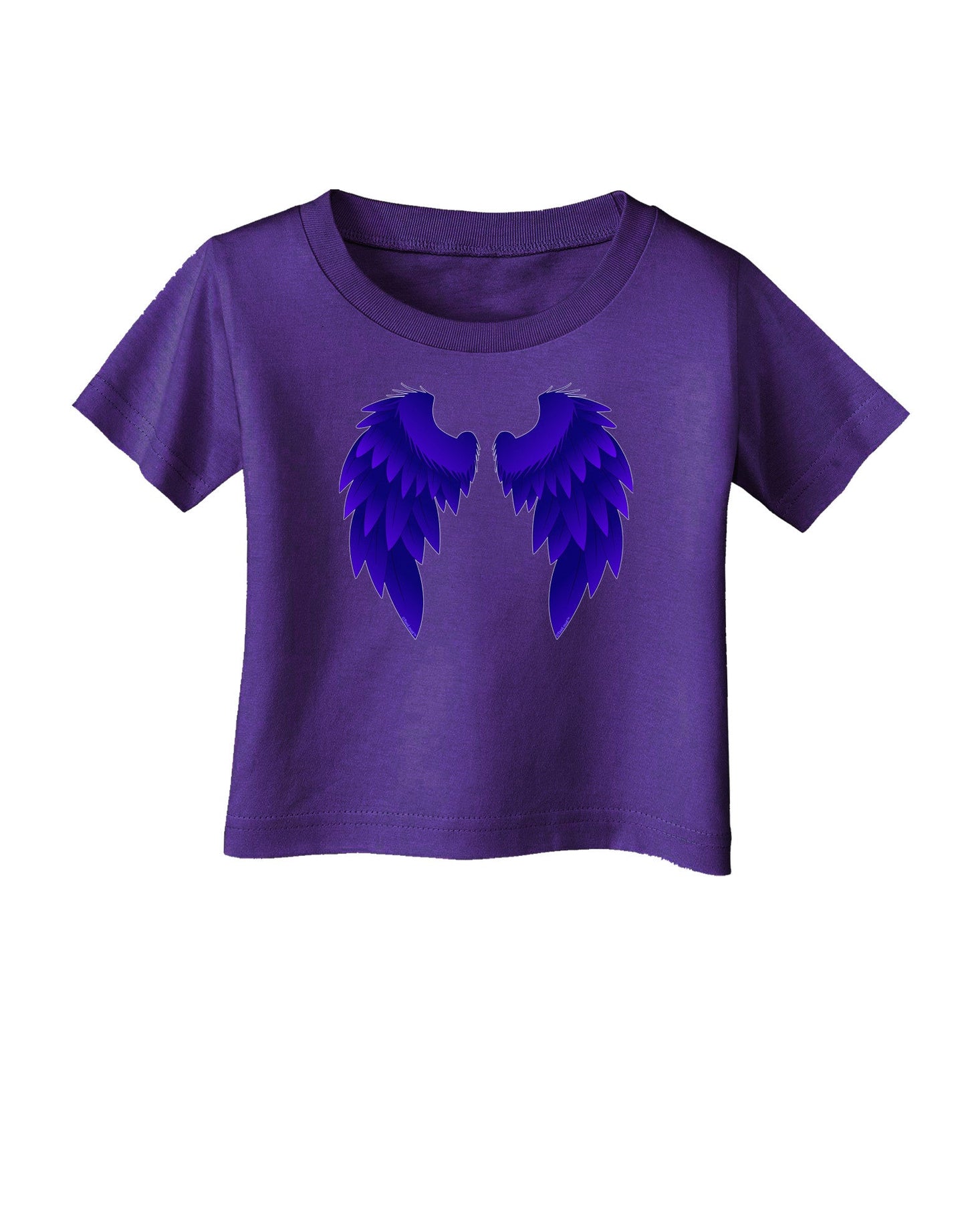 Epic Dark Angel Wings Design Infant T-Shirt Dark-Infant T-Shirt-TooLoud-Purple-06-Months-Davson Sales