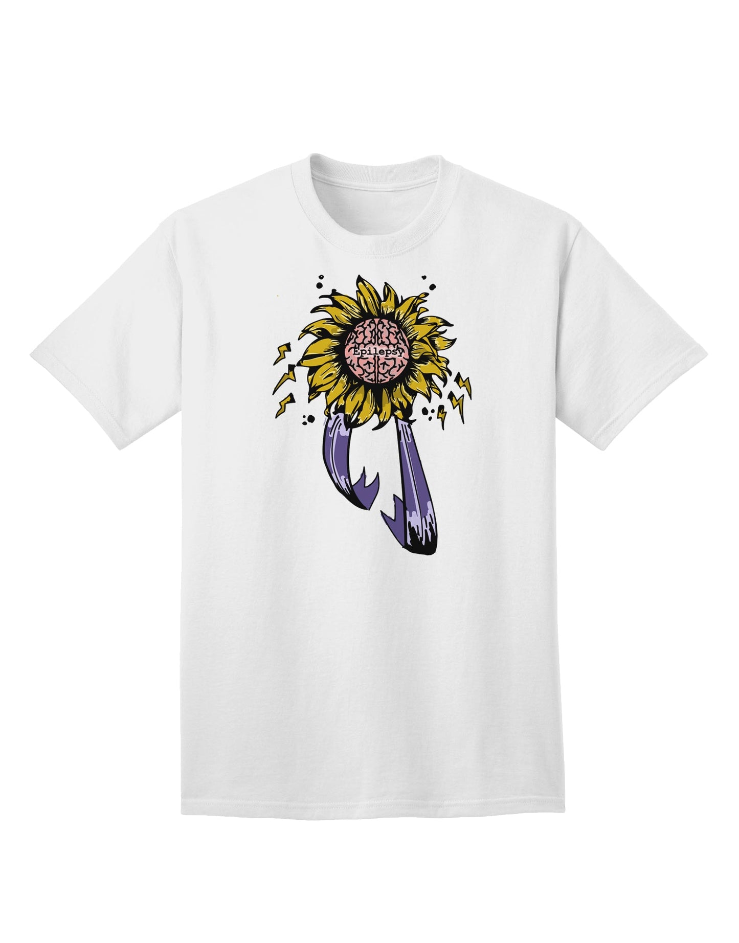 Epilepsy Awareness Adult T-Shirt by TooLoud-Mens T-shirts-TooLoud-White-Small-Davson Sales