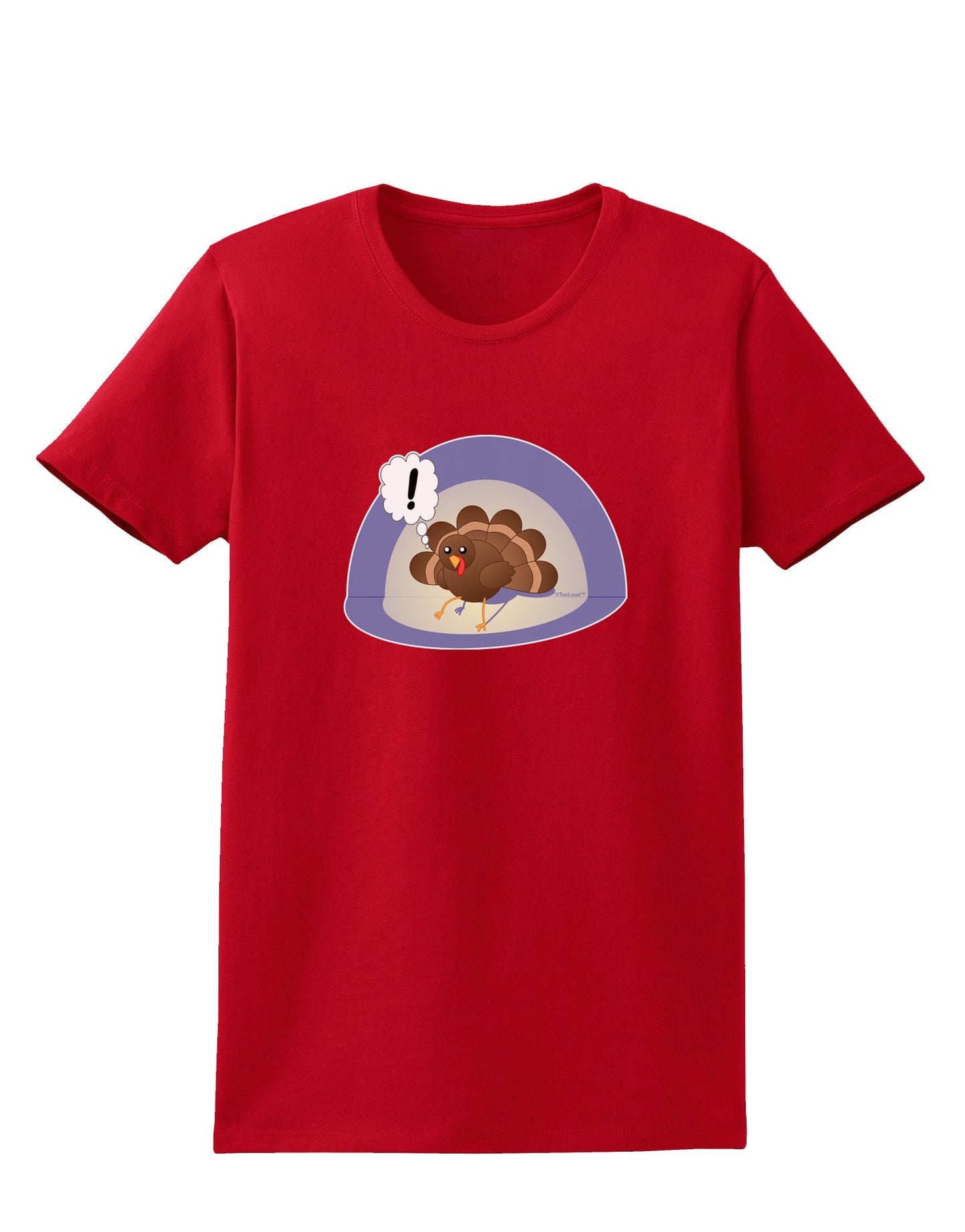 Escaping Turkey - Funny Thanksgiving Womens Dark T-Shirt-Womens T-Shirt-TooLoud-Red-X-Small-Davson Sales