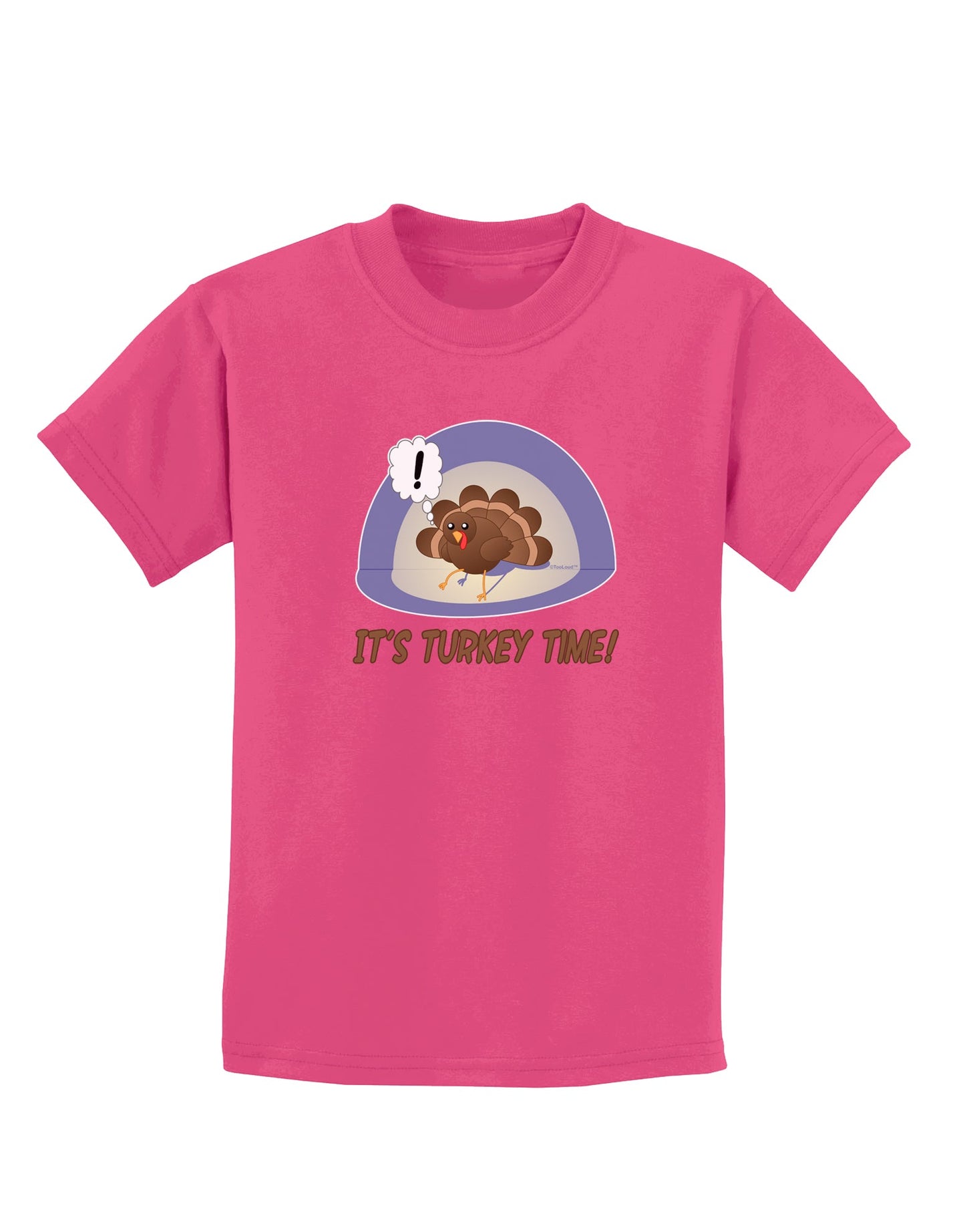 Escaping Turkey - Turkey Time Funny Childrens Dark T-Shirt-Childrens T-Shirt-TooLoud-Sangria-X-Small-Davson Sales