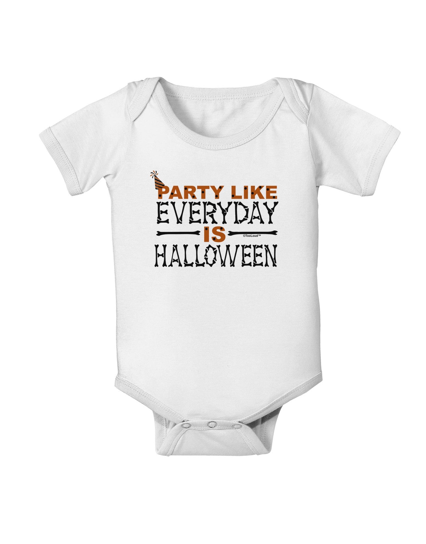 Everyday Is Halloween Baby Romper Bodysuit-Baby Romper-TooLoud-White-06-Months-Davson Sales